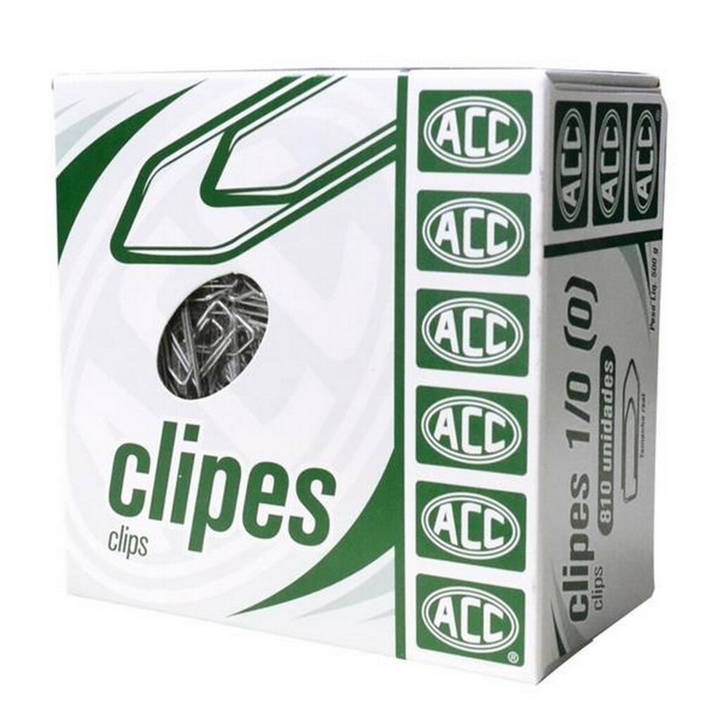 Clips Metálico Galvanizado 1/0 ACC - Caixa com 810 Unidades - 9.11.12.18-7