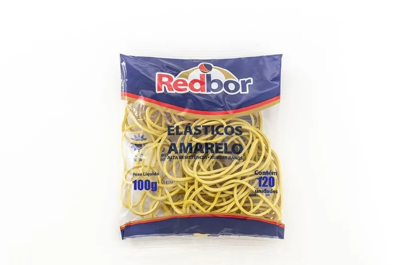 Elástico Para Dinheiro Redbor N18 Amarelo 100g
