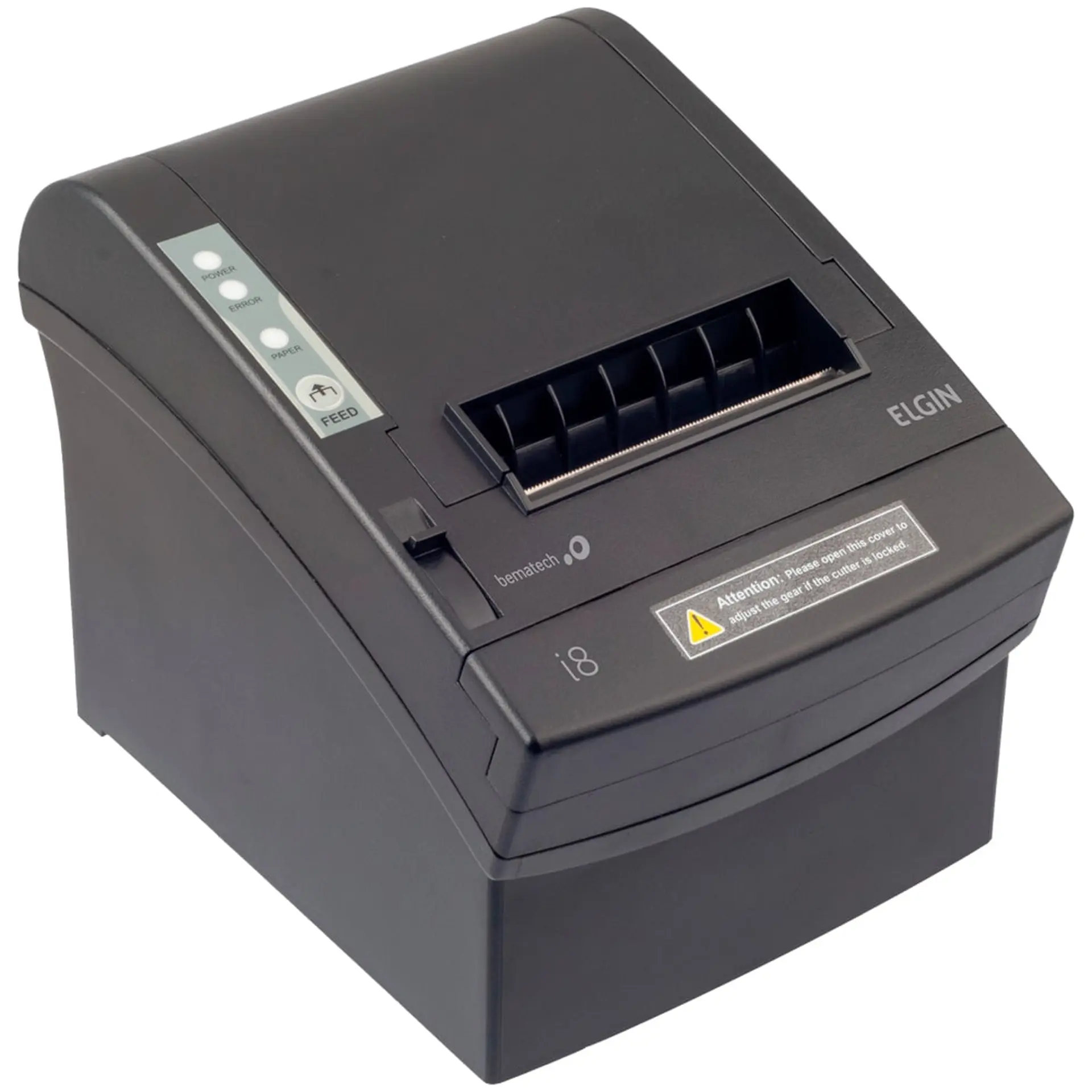 Impressora Térmica de Cupom i8 + Leitor de Código de Barras QW2100 Elgin - Preto