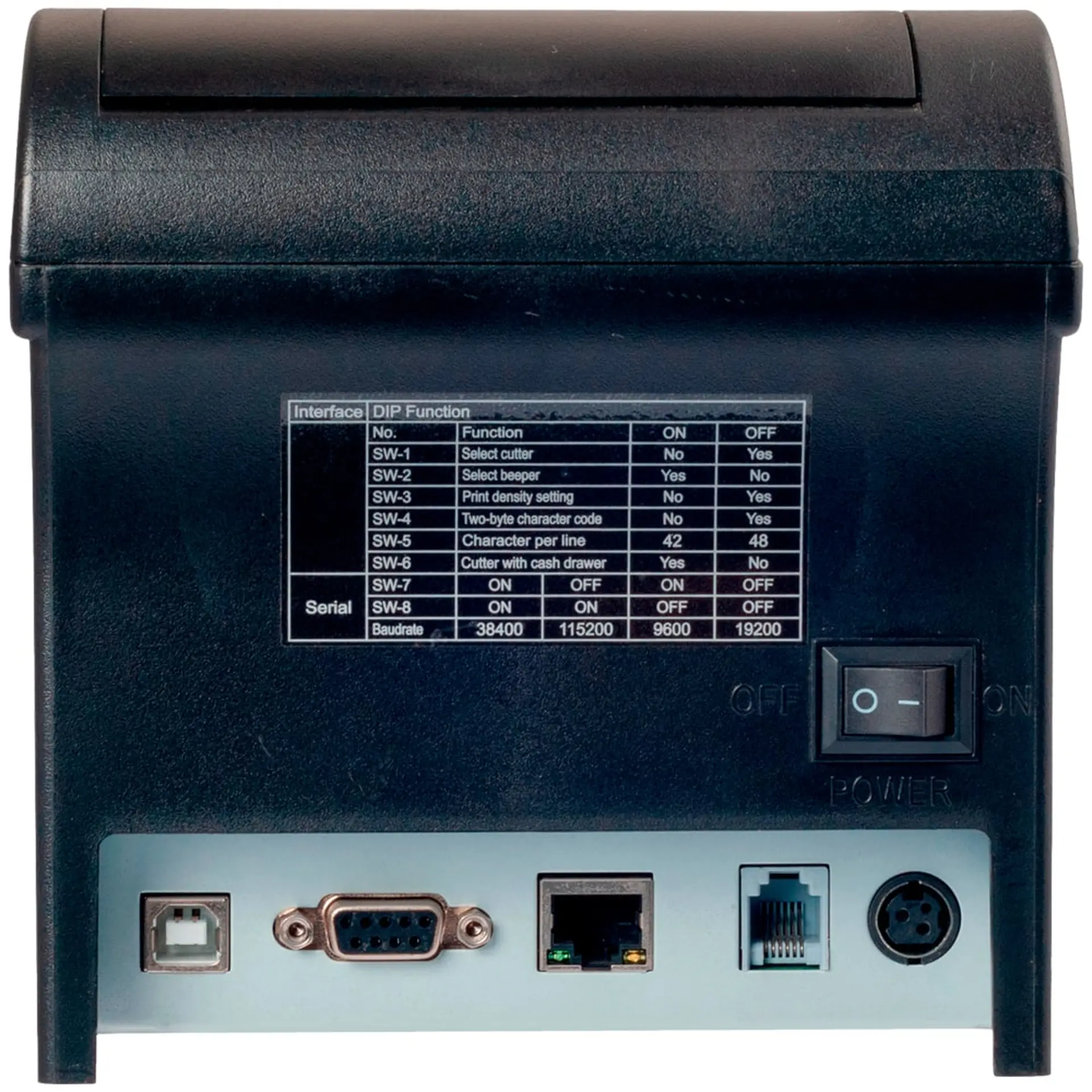 Impressora Térmica de Cupom i8 + Leitor de Código de Barras QW2100 Elgin - Preto