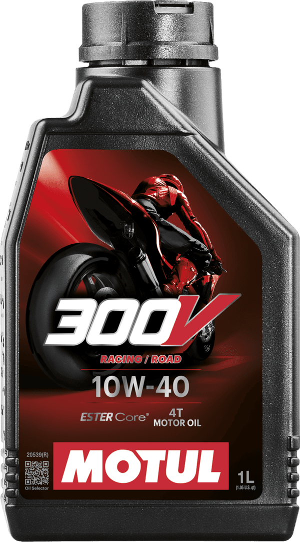 Óleo Para Motor de Moto de Competição MOTUL 300V 4T FACTORY LINE ROAD 10W-40 1L 104118