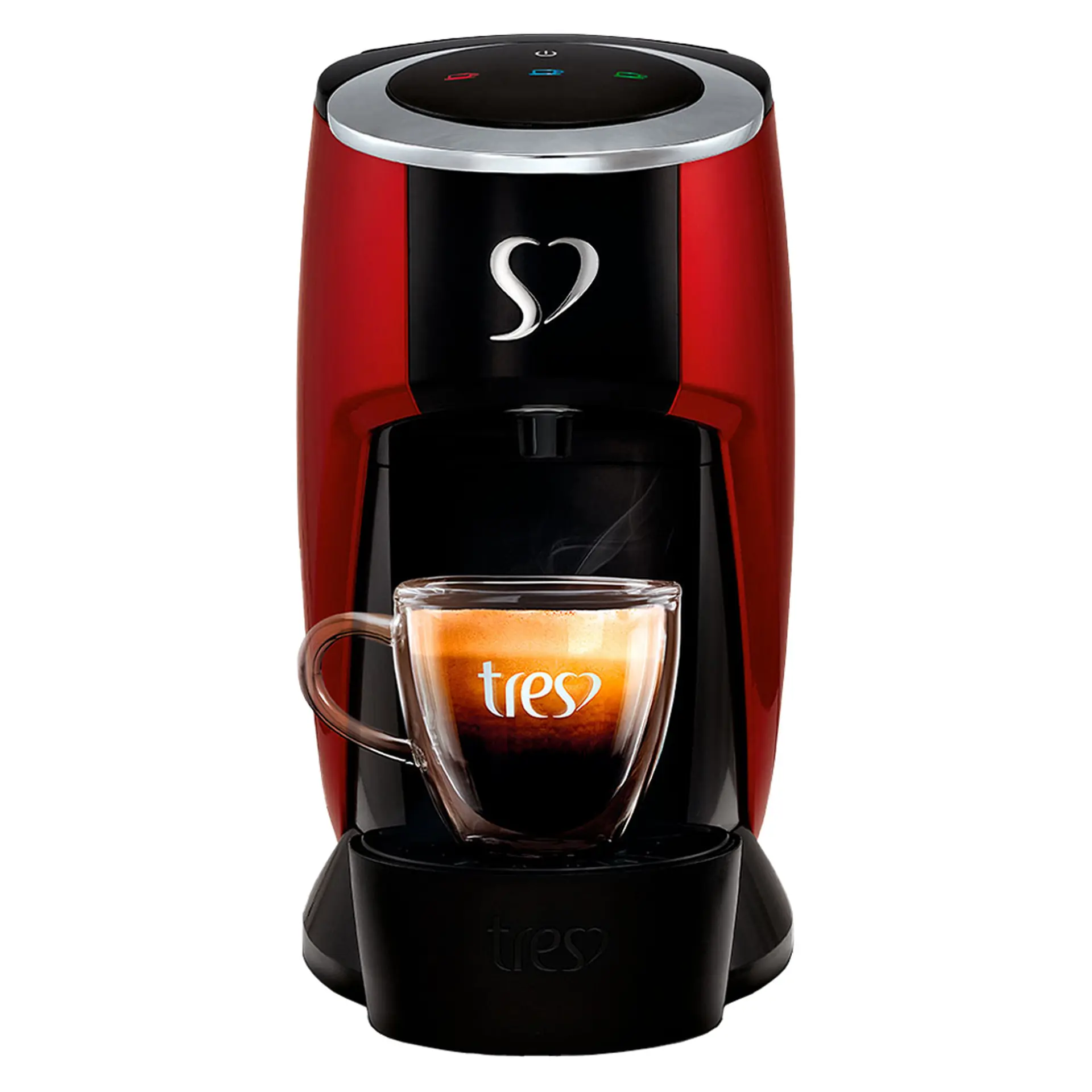 Cafeteira Espresso Três Corações Touch Multibebidas - Vermelho - 110 Volts