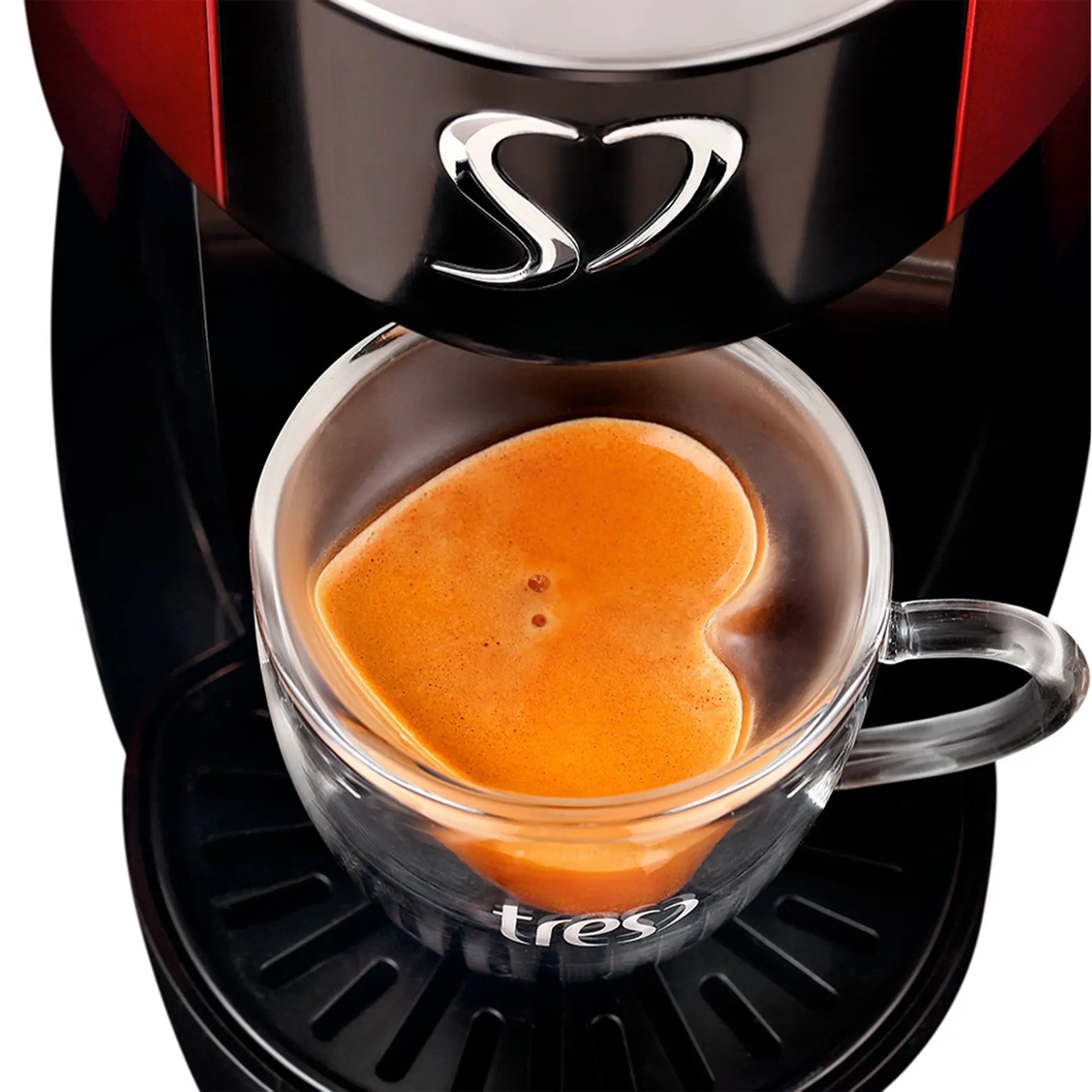 Cafeteira Espresso Três Corações Touch Multibebidas - Vermelho - 110 Volts