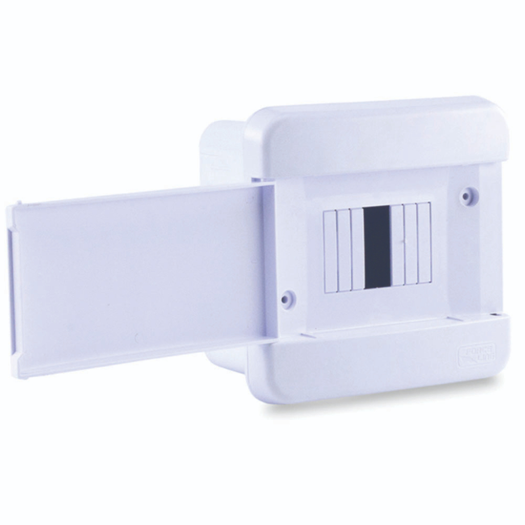 Quadro de Distribuição Embutir 4 Din Force line - Branco - 600300016