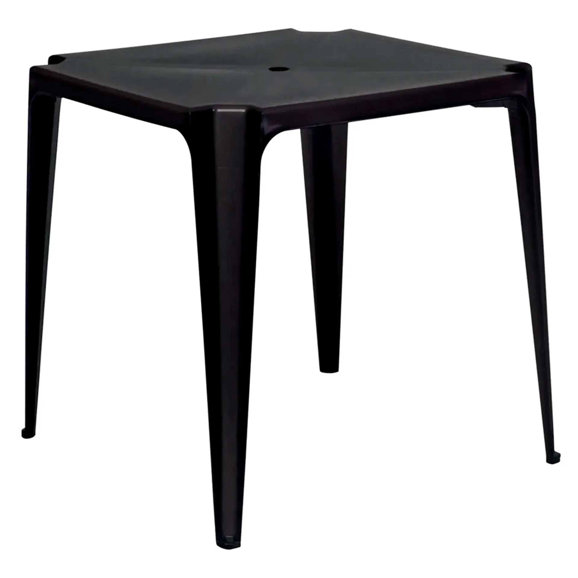Mesa de Plástico Mor Suporta até 30kg - Preto