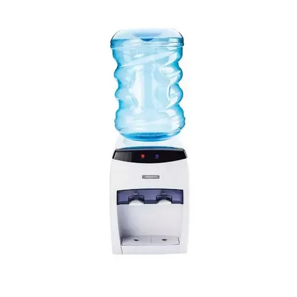 Bebedouro de Água de Mesa Natural e Gelada Agratto Bivolt Branco 65W Sistema Eletrônico de Resfriamento ABBP01N03