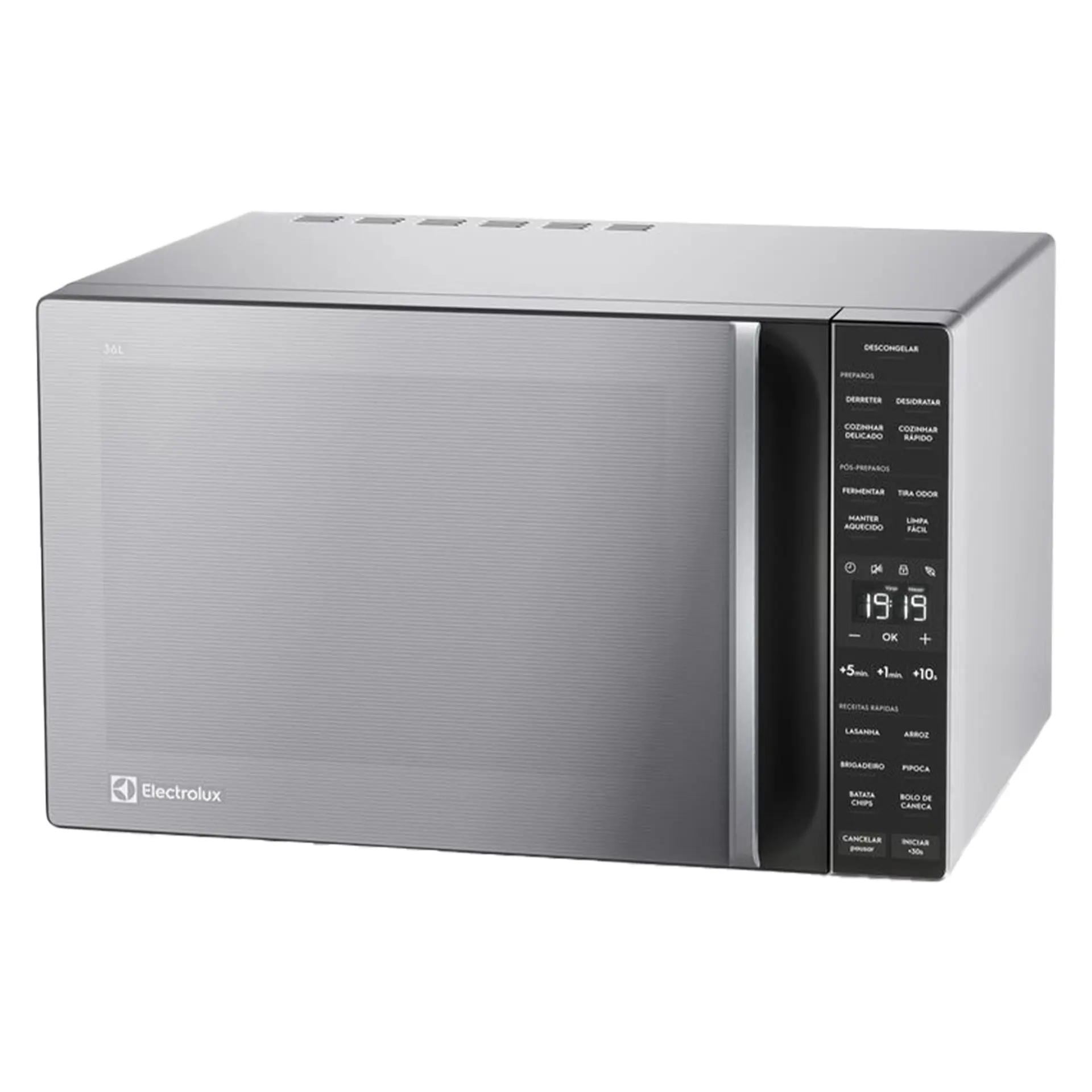 Micro-ondas Electrolux 36L Efficient com Descongelamento Assistido ME36S - Prata - 110 Volts