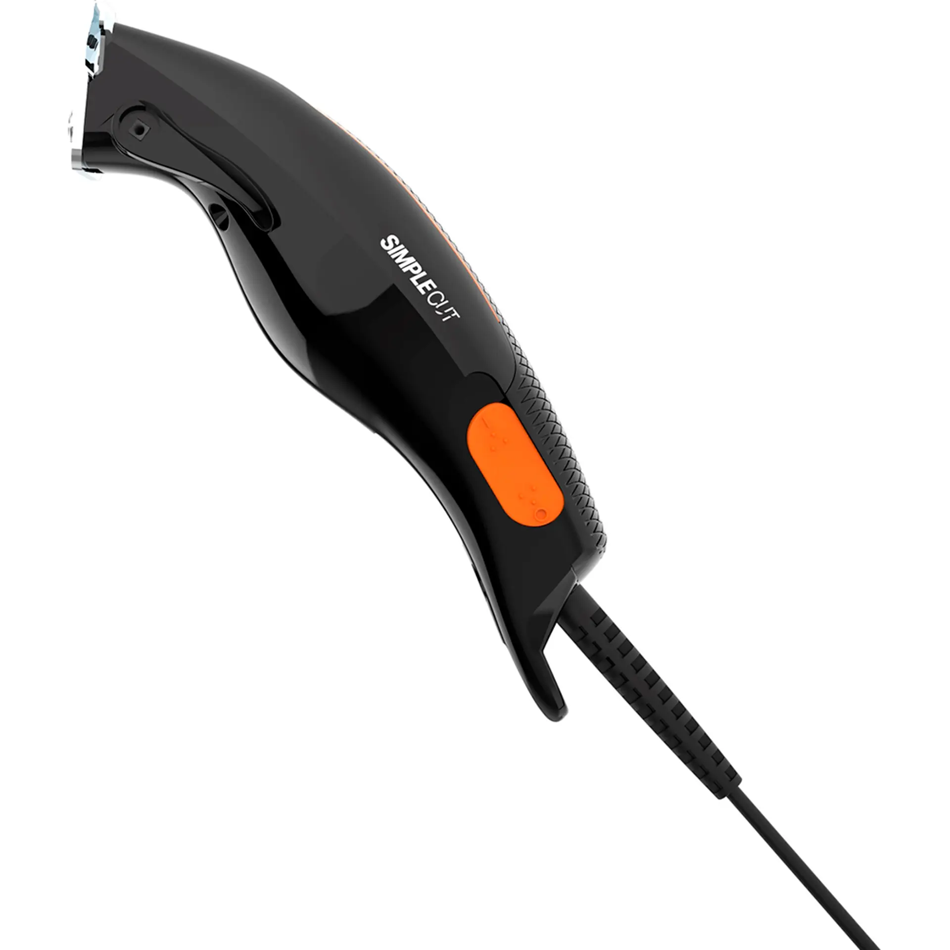 Maquina de Cortar Cabelo Cadence Simple Cut 5 Regulagens de Altura Com Fio - Preto/Laranja - 110 Volts