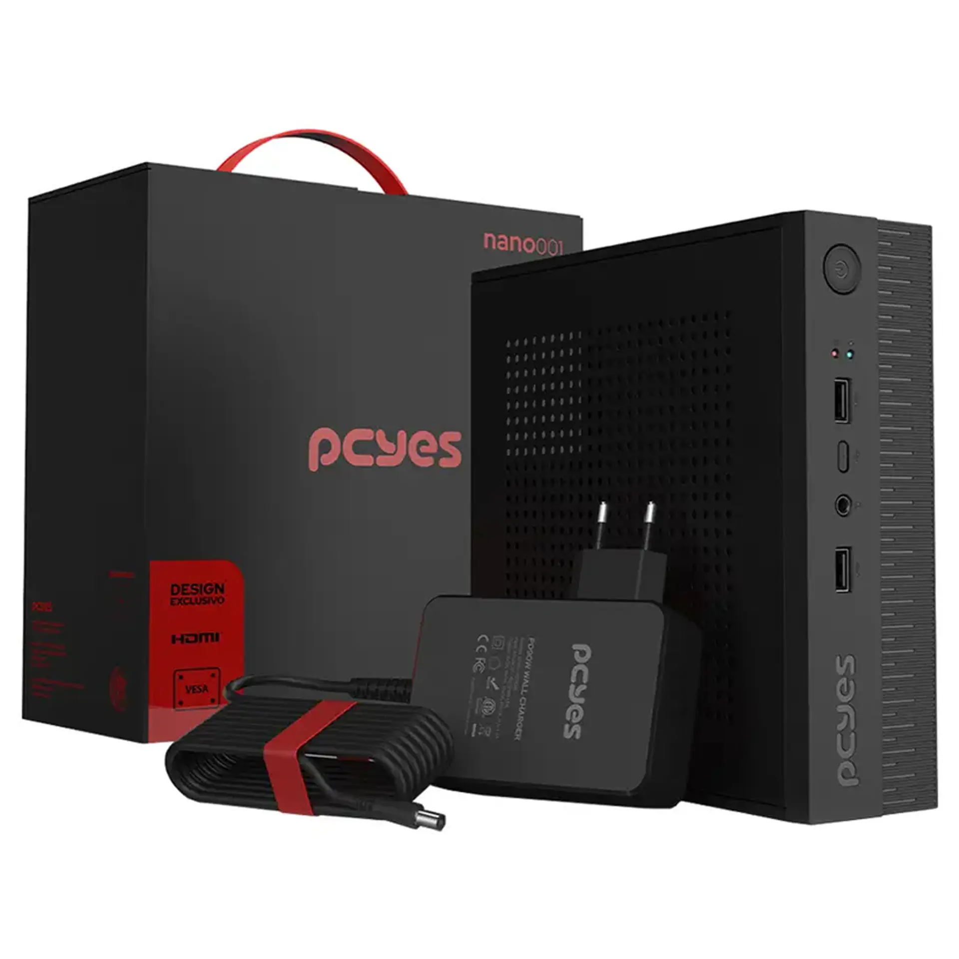 Computador Pcyes One B300 I3 8GB 256GB SSD - Preto - Bivolt