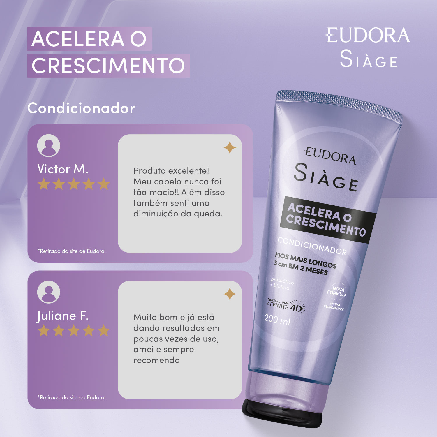 Condicionador Siàge Acelera O Crescimento 200ml