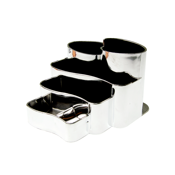 Porta Caneta Dello Metalizado Injetado em Poliestireno com 7 Divisões