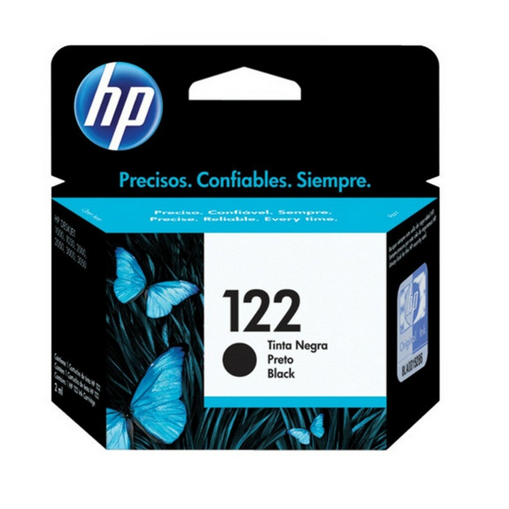 Cartucho de Tinta HP 122 Preto Original - CH561HB - 120 páginas para 1000, 1050, 1055, 2000, 2050, 3000, 3050, 3050A