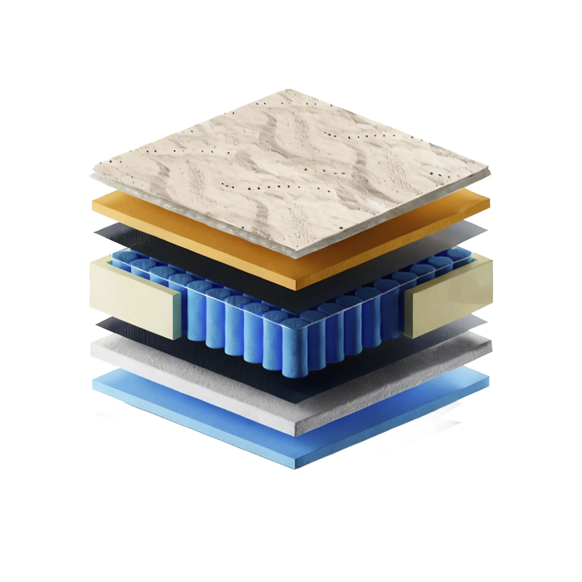 Colchão Cama Box Gazin Molas BlueWave Casal Dijon 138x188 - Marrom