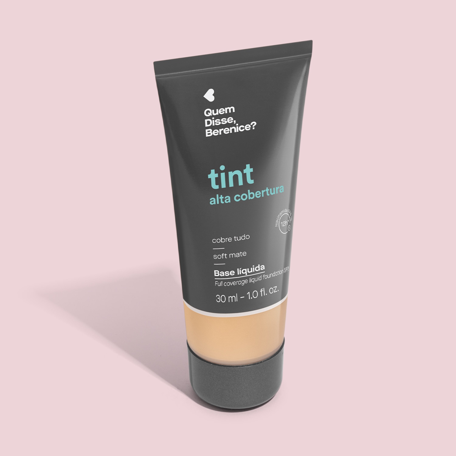 Base Líquida Tint Alta Cobertura Cor 190N Quem Disse, Berenice? 30ml