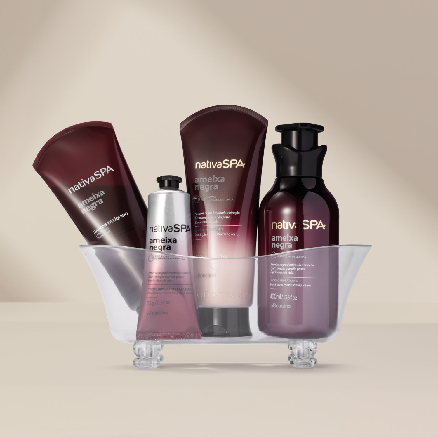 Banheirinha Transparente Nativa Spa