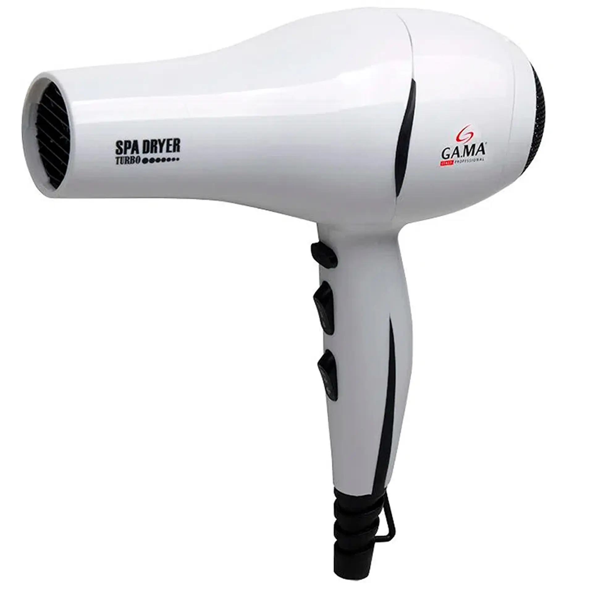 Secador de Cabelo Parede Gama Spa Dryer Turbo 2 Velocidades 1900W - Branco - 220 Volts