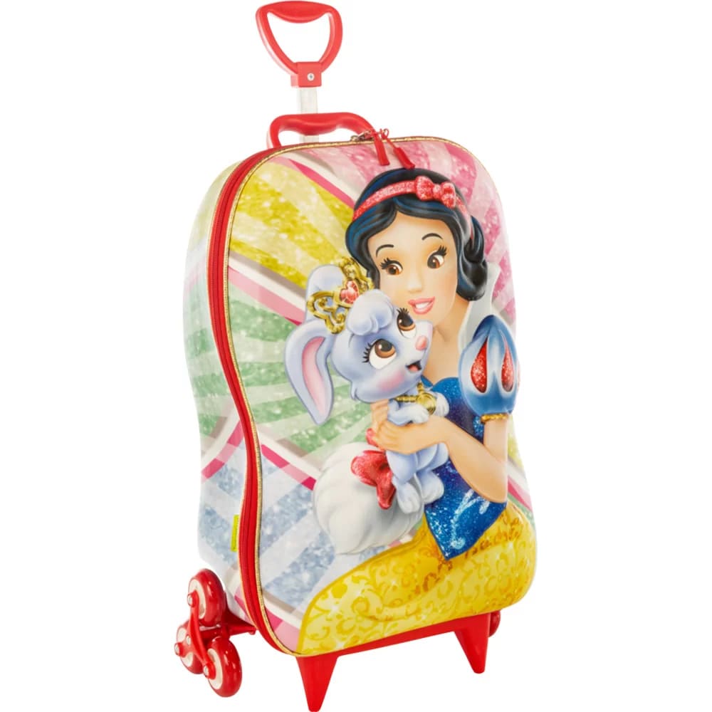 Mochila com Rodas Infantil Diplomata Branca de Neve Rodinha Tripla Grande