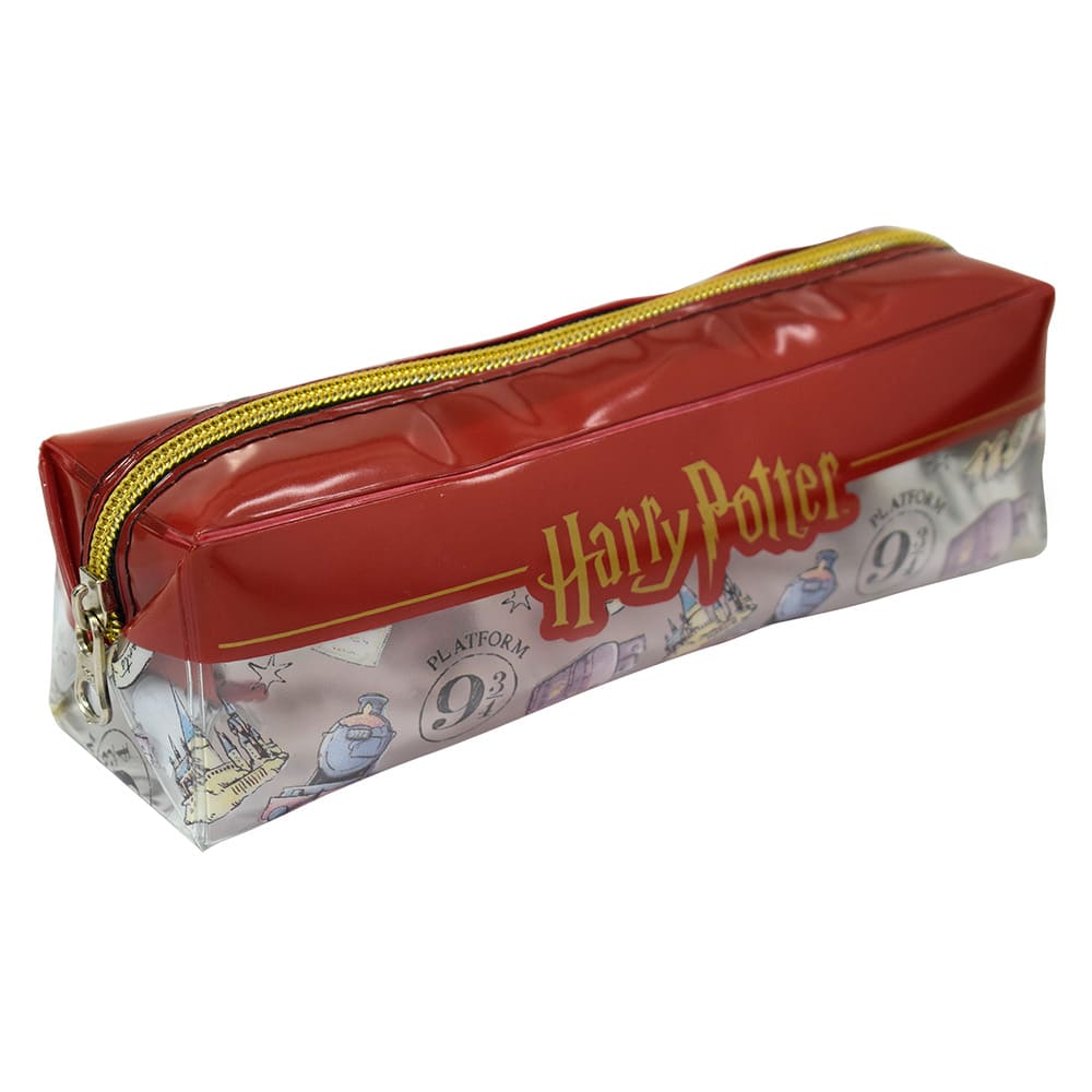 Estojo Escolar DAC Harry Potter Médio Warner 100 em PVC Cristal