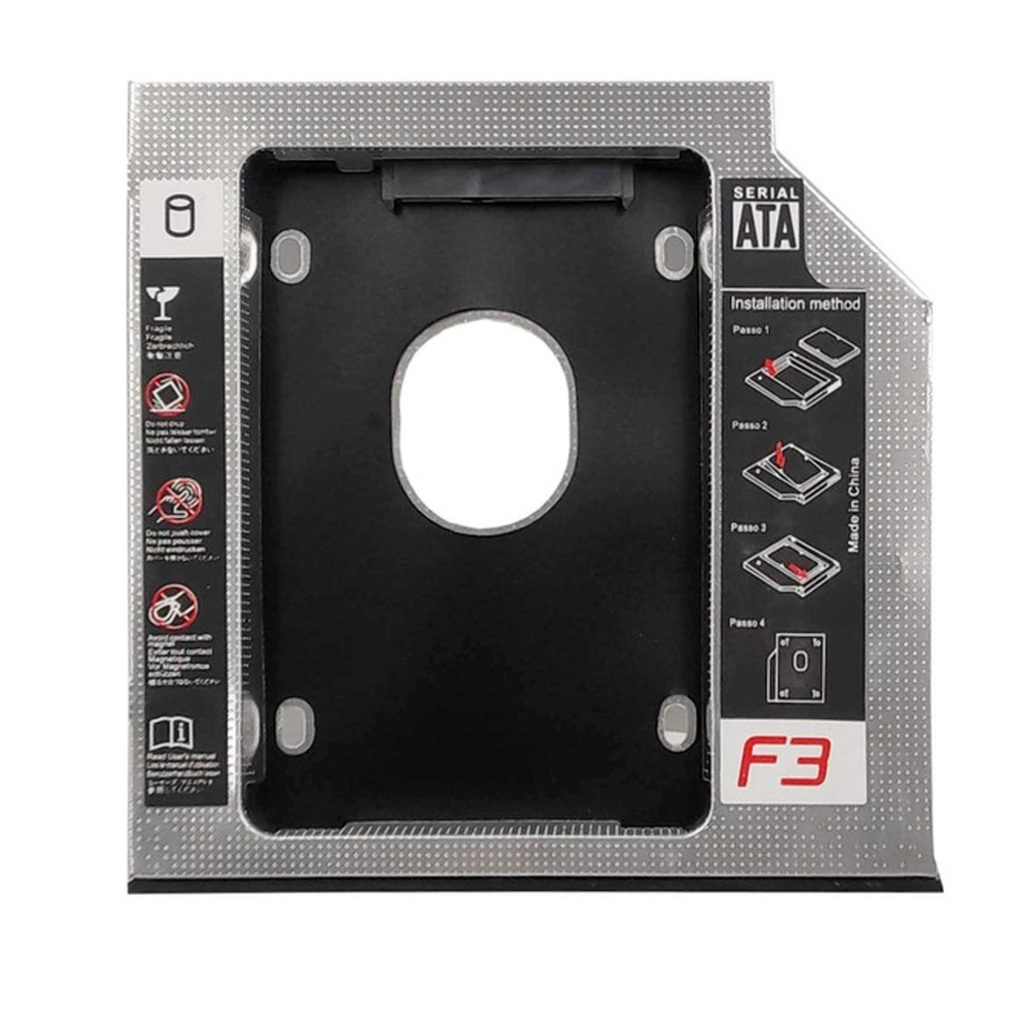 Adaptador Universal Caddy de HD 2,5 para Leitor de DVD com 9,5mm F3 - 1192
