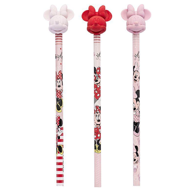 Lápis Preto Molin com Ponteira de Borracha Top Sortido