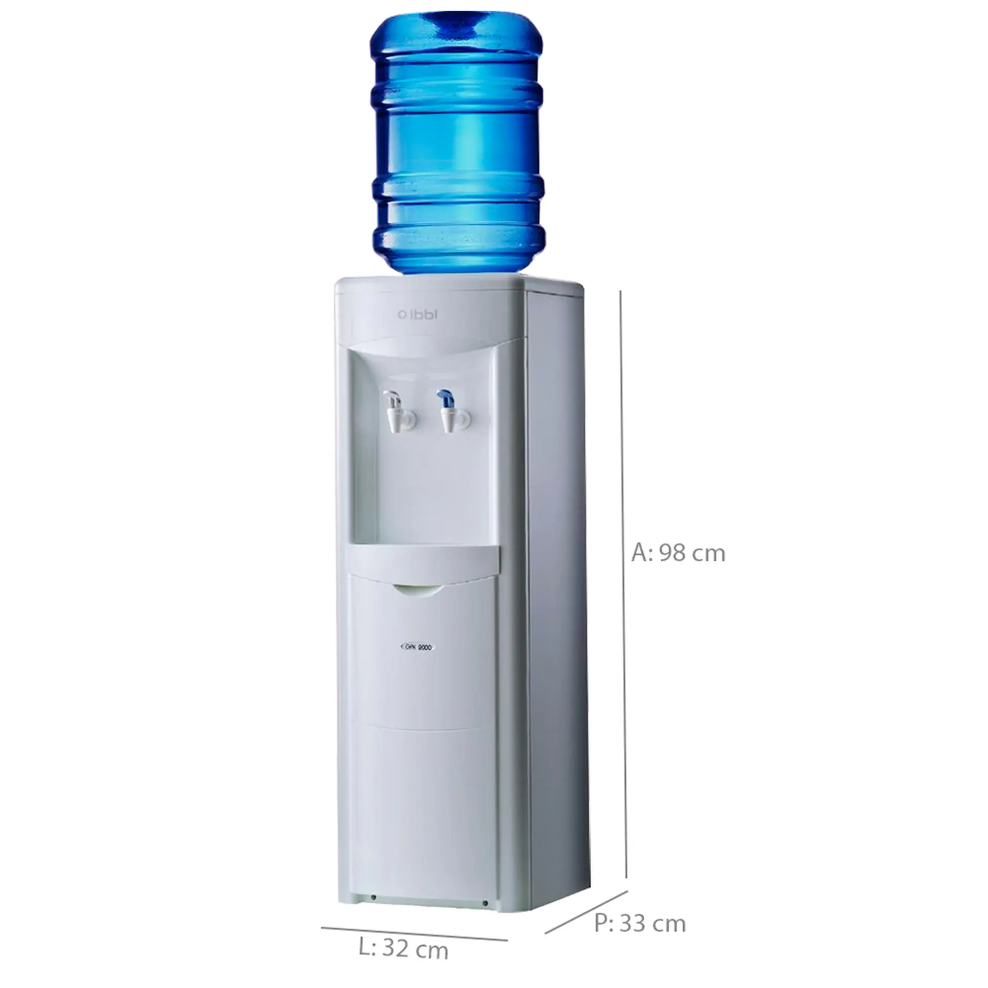 Bebedouro de Água Coluna Eletrônico Bandeja Removível IBBL GFN 2000 - Branco - 110 Volts