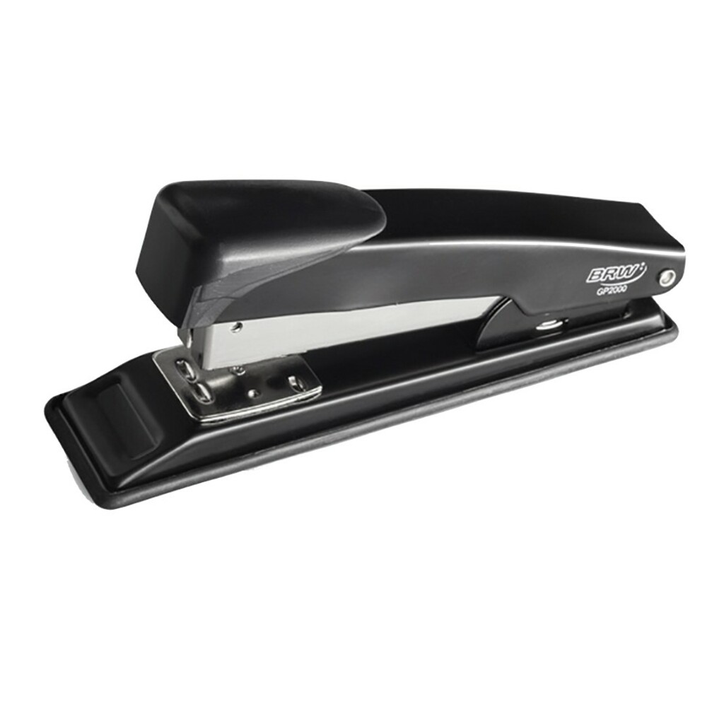 Grampeador de Mesa Metal 20 Folhas Preto BRW - Unitário - GP2000