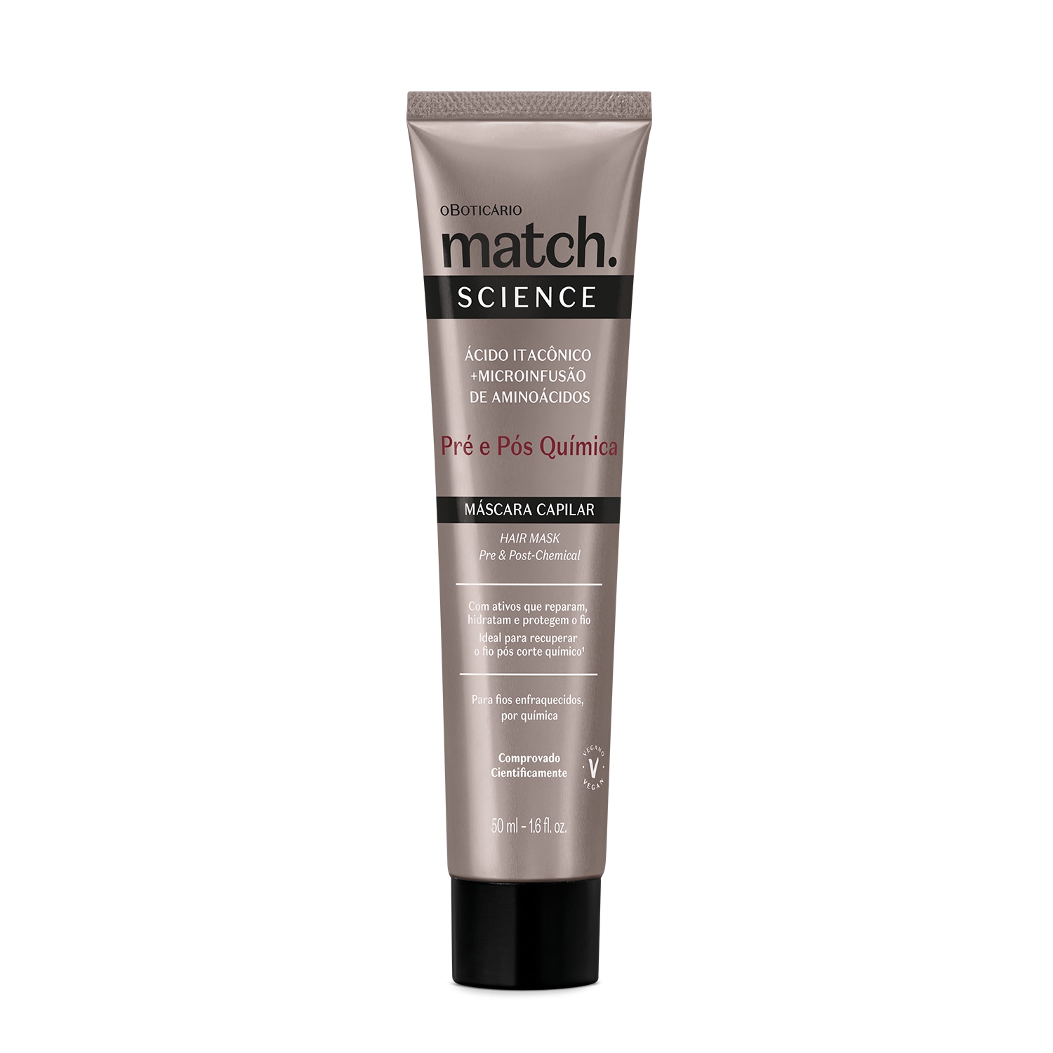 Máscara Capilar Match Science Pré e Pós-Química 50ml