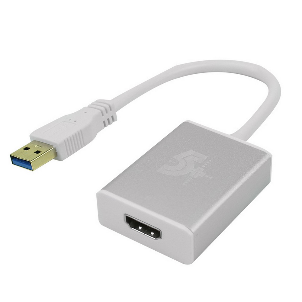 Conversor USB 3.0 Macho para HDMI Fêmea Preto 5+ 0750827