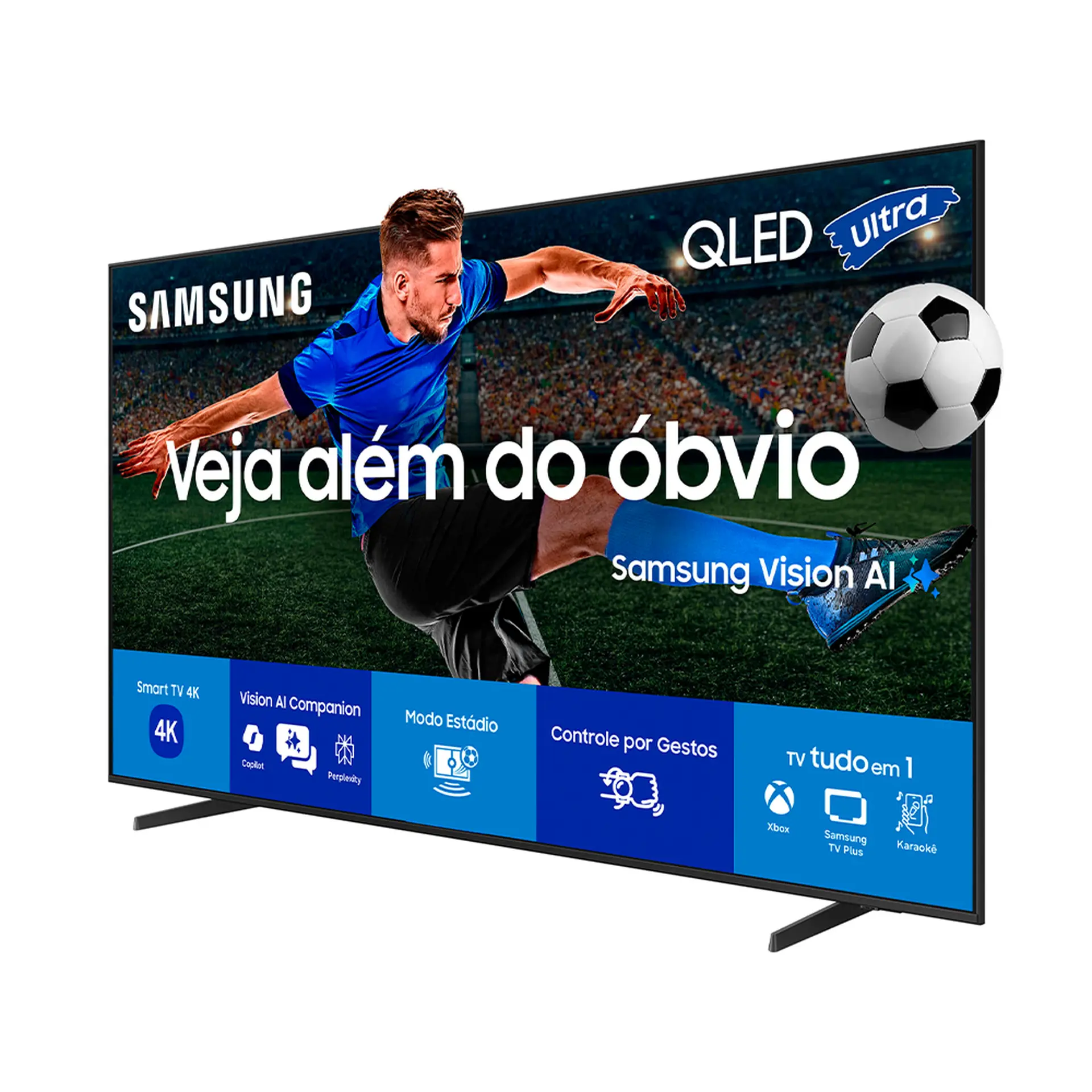 Smart TV Samsung QLED Ultra 55" 4K Comando de Voz QN55QEF1AGXZD