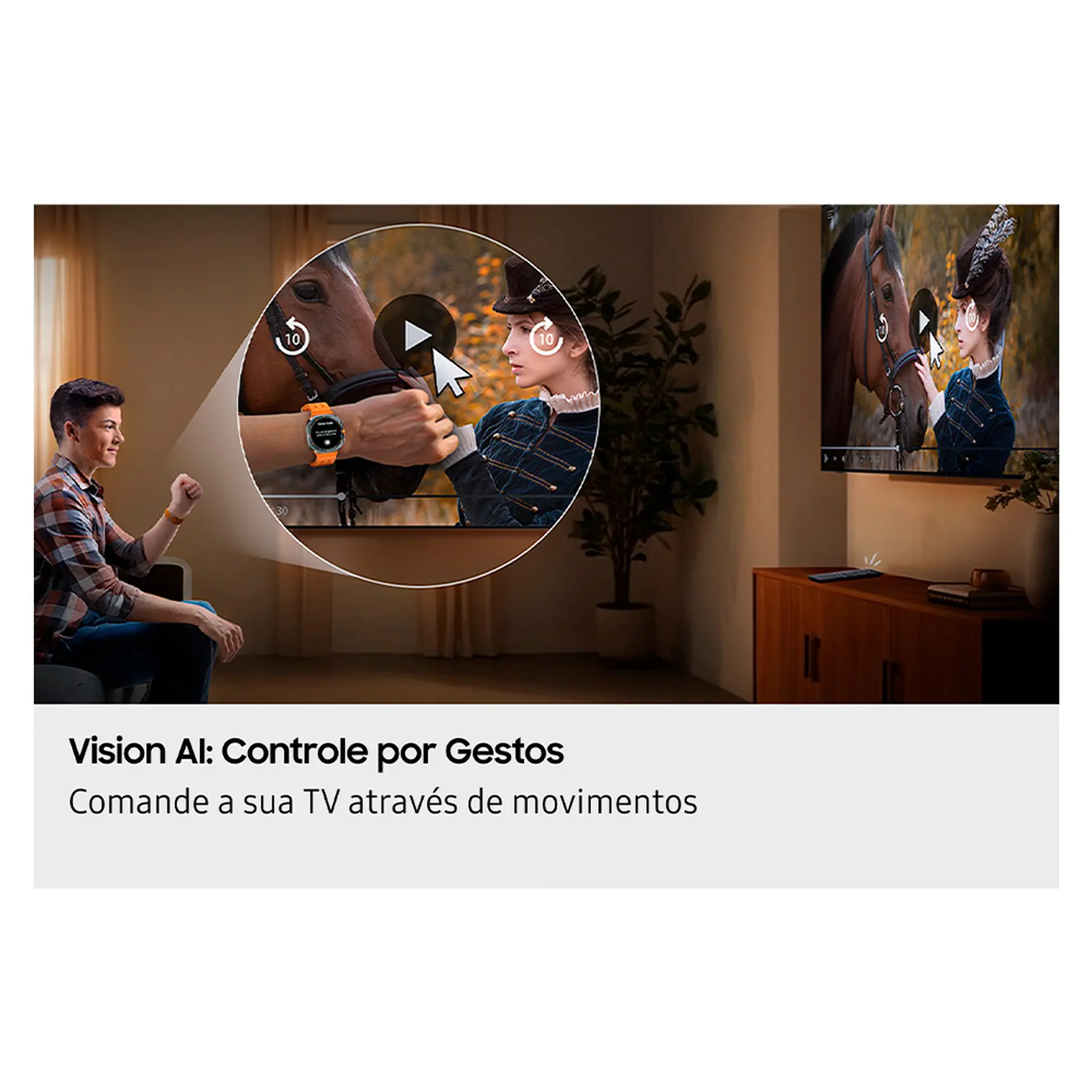 Smart TV Samsung QLED Ultra 55" 4K Comando de Voz QN55QEF1AGXZD