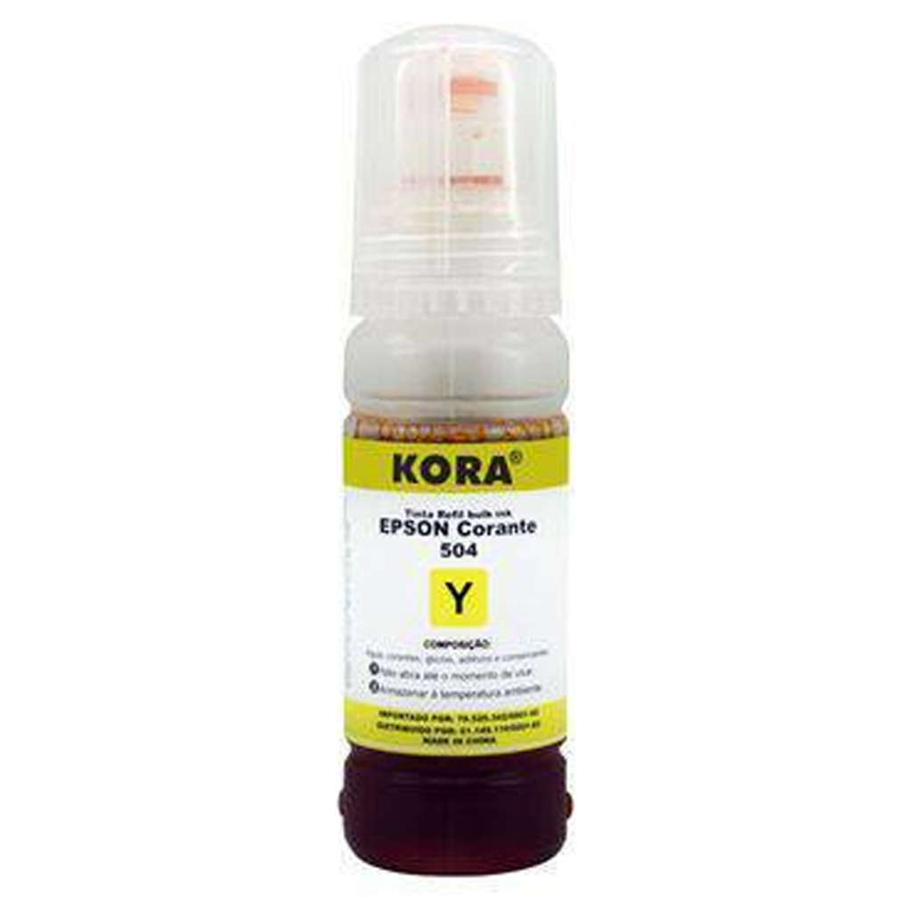 Tinta Bulk Ink Epson 504/544 Amarelo 70ml Masterprint - R-EP70Y