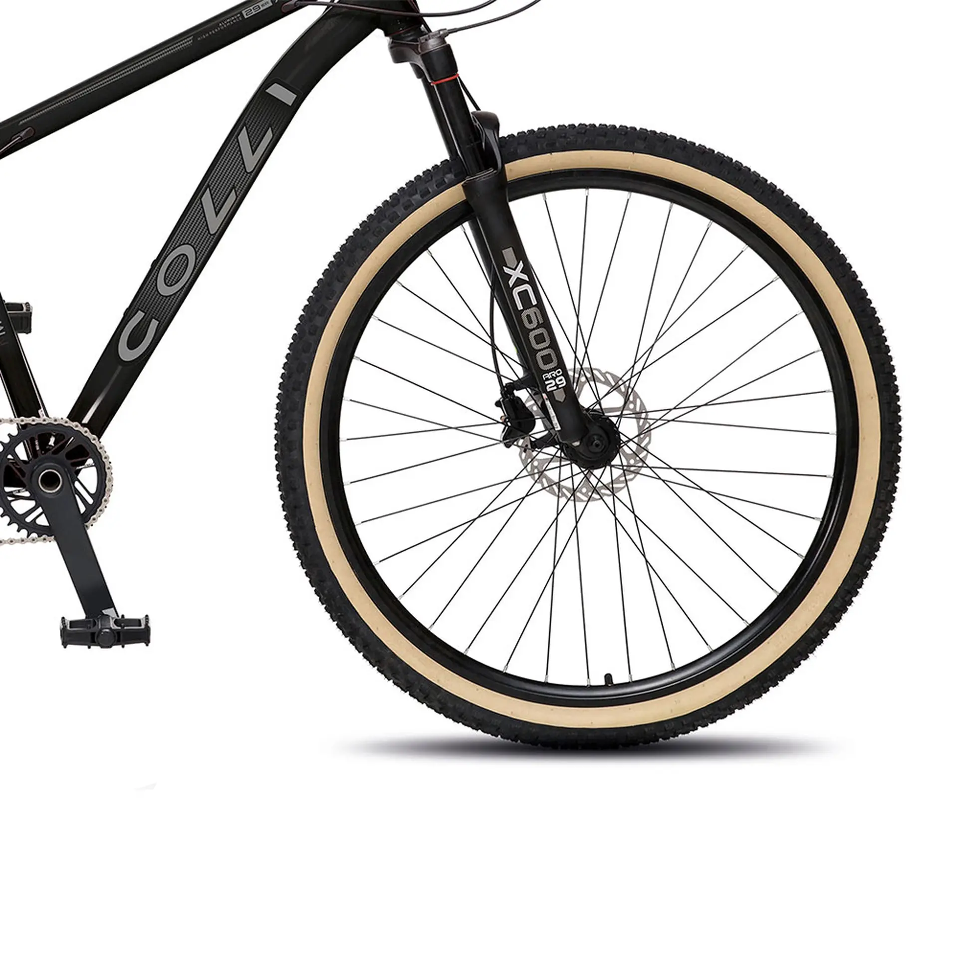 Bicicleta Aro 29 Colli Allure Premium 12 Marchas Freio a Disco Hidráulico - Preto com Chumbo