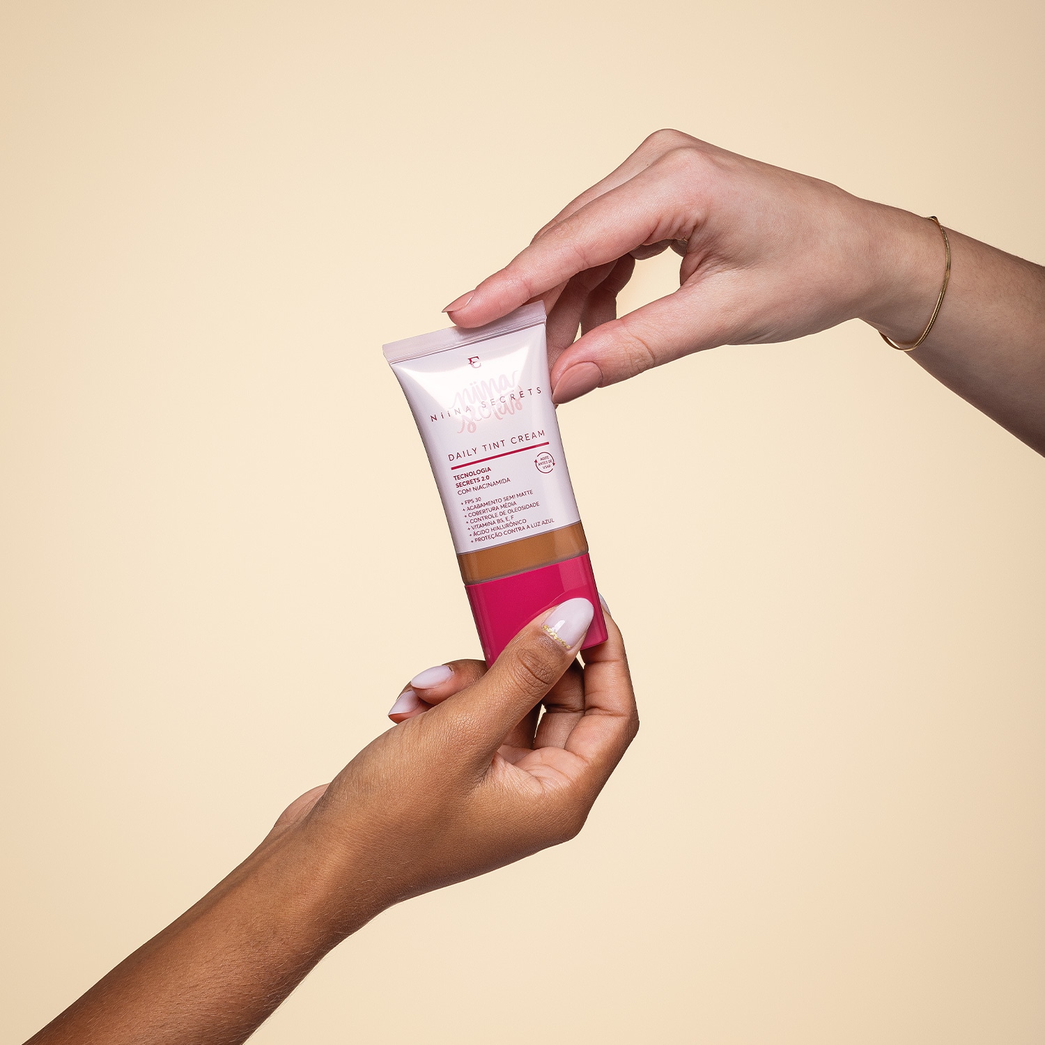 Base Líquida Daily Tint Cream Niina Secrets Cor 100 25ml