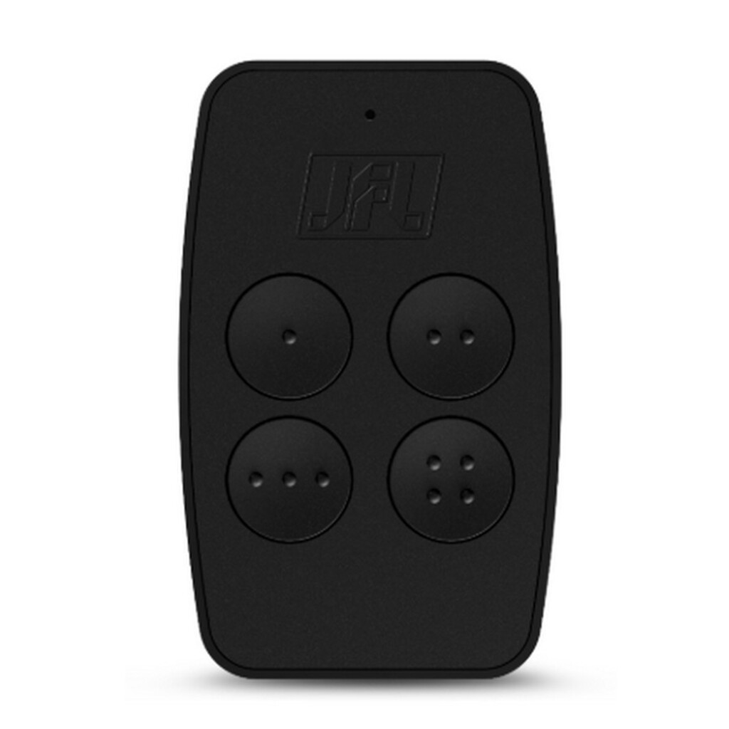 Controle Remoto 4 Botões 433,92MHZ Preto - JFL - CR4T-PR V3