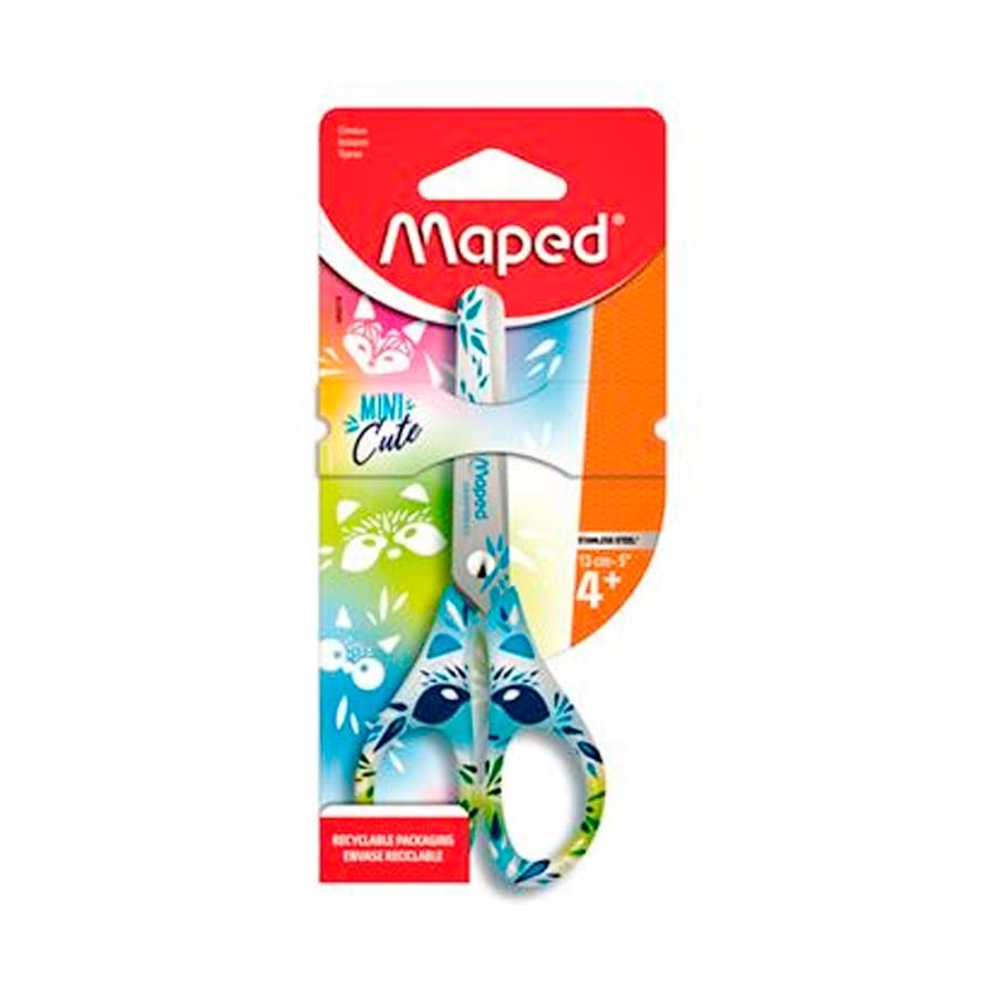Tesoura Escolar Maped Mini Cute 13cm Cores Sortido