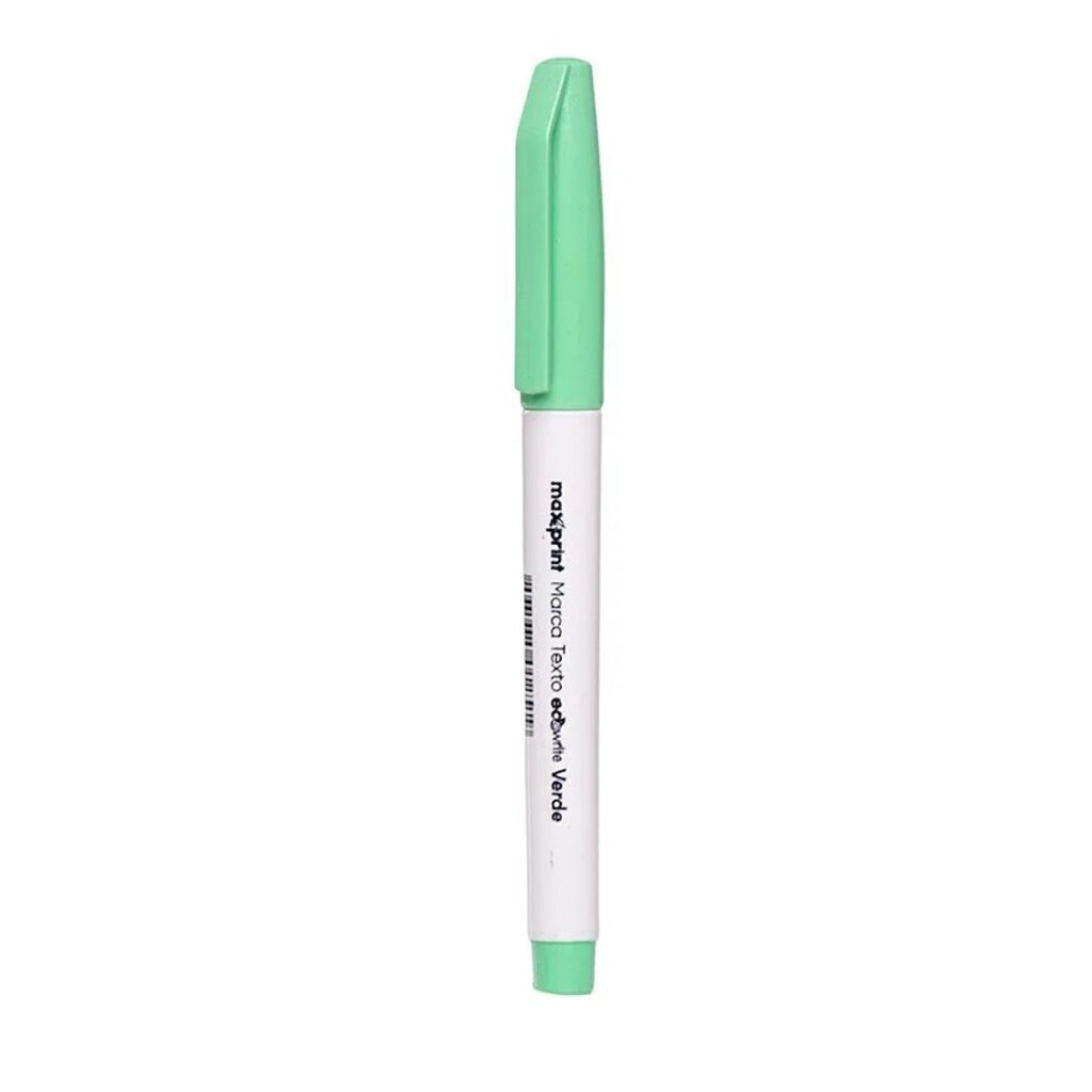 Caneta Marca Texto Verde Caixa com 12 Unidades - Maxprint - 70000089