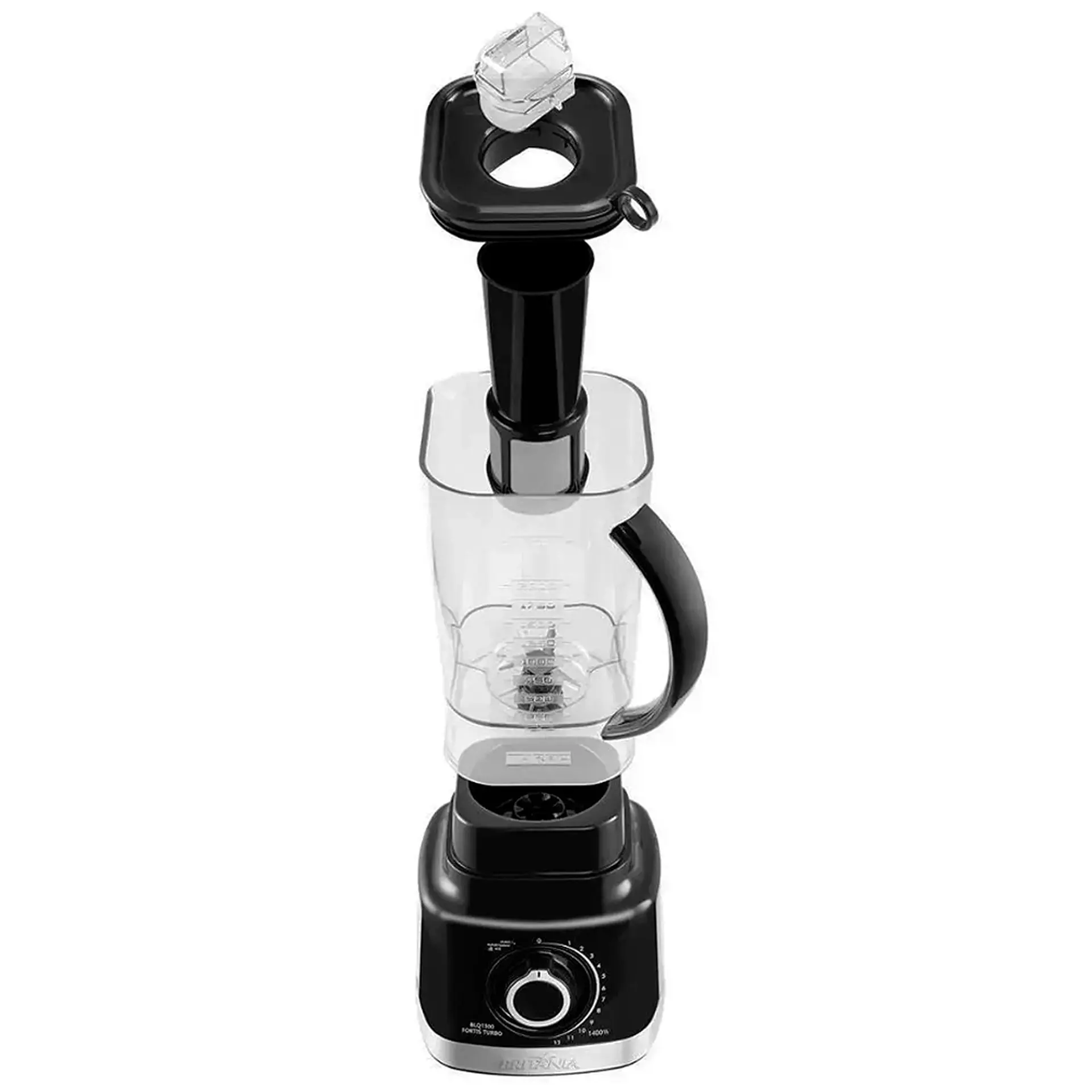 Liquidificador Britânia Fortis Turbo 2L 12 Velocidades 1400W Filtro BLQ1300 - Preto - 110 Volts
