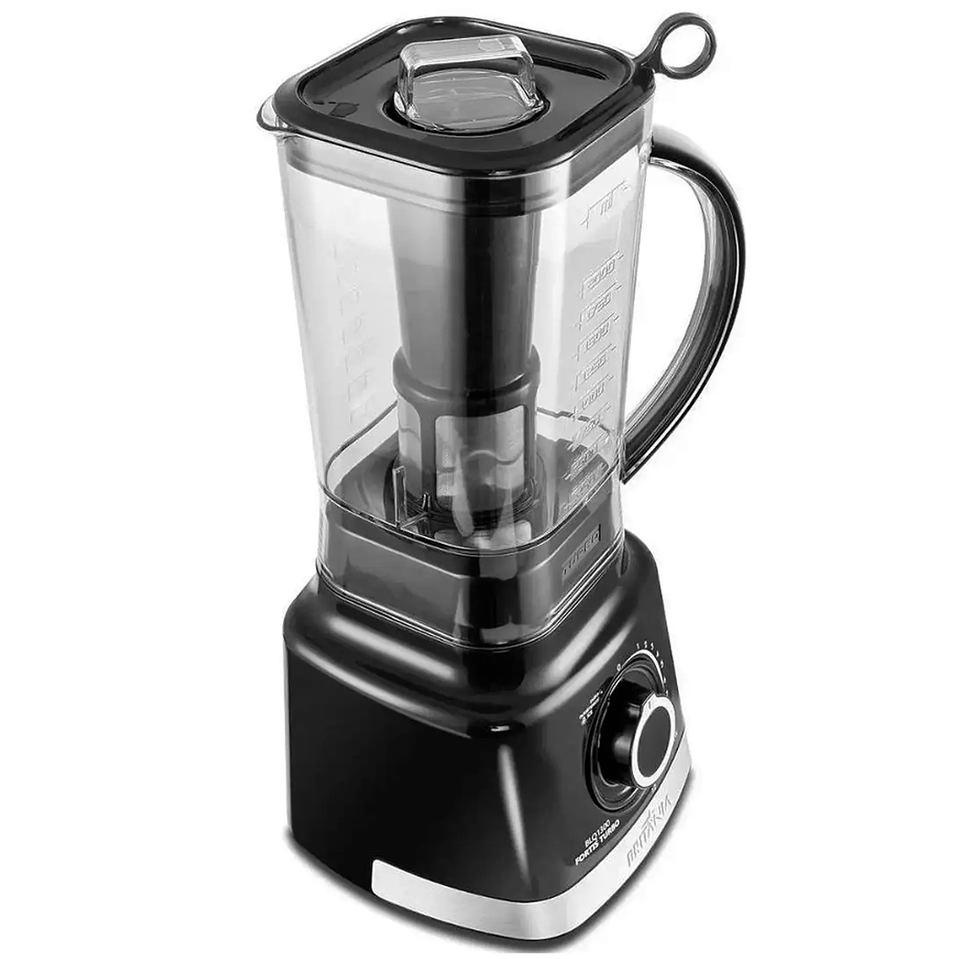 Liquidificador Britânia Fortis Turbo 2L 12 Velocidades 1400W Filtro BLQ1300 - Preto - 110 Volts