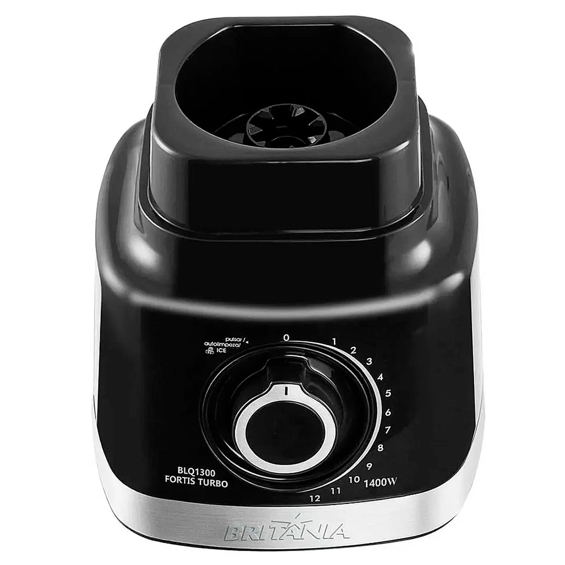 Liquidificador Britânia Fortis Turbo 2L 12 Velocidades 1400W Filtro BLQ1300 - Preto - 110 Volts