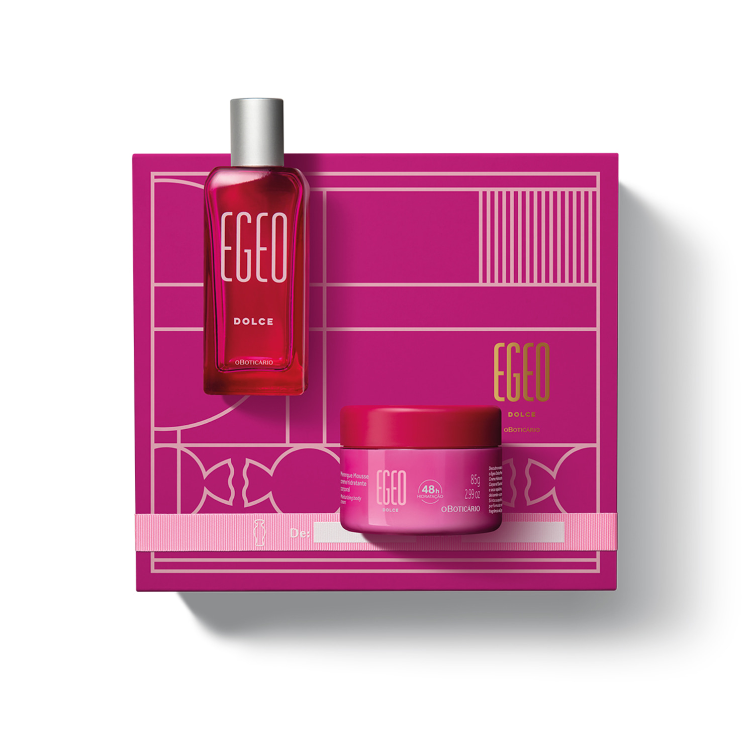 Kit Presente Egeo Dolce: Desodorante Colônia 50ml + Merengue Mousse Hidratante 85g