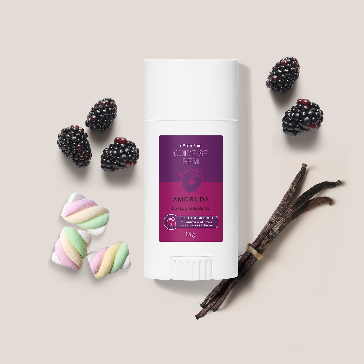 Bastão Anti-Atrito Cuide-se Bem Amoruda 35g