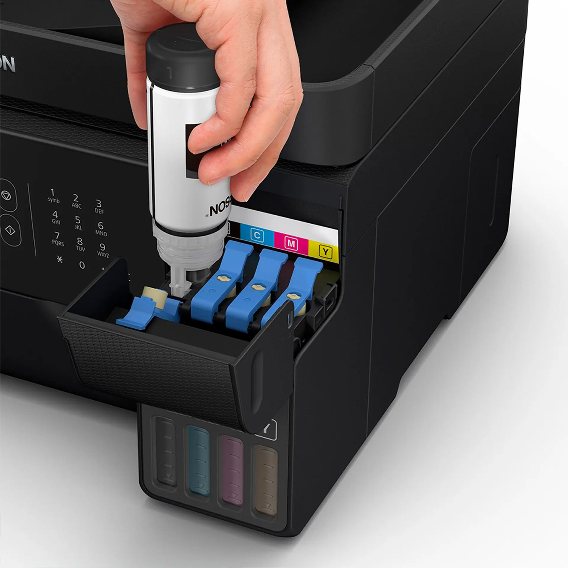 Impressora Multifuncional Jato de Tinta Epson Ecotank L5590 Wi-Fi - Preto - Bivolt