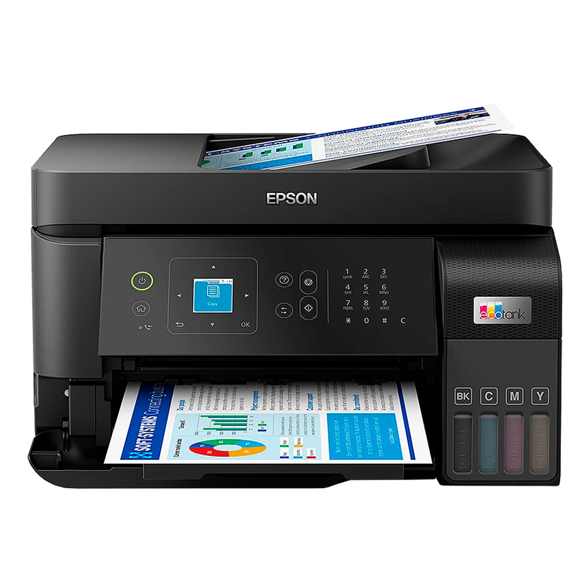 Impressora Multifuncional Jato de Tinta Epson Ecotank L5590 Wi-Fi - Preto - Bivolt