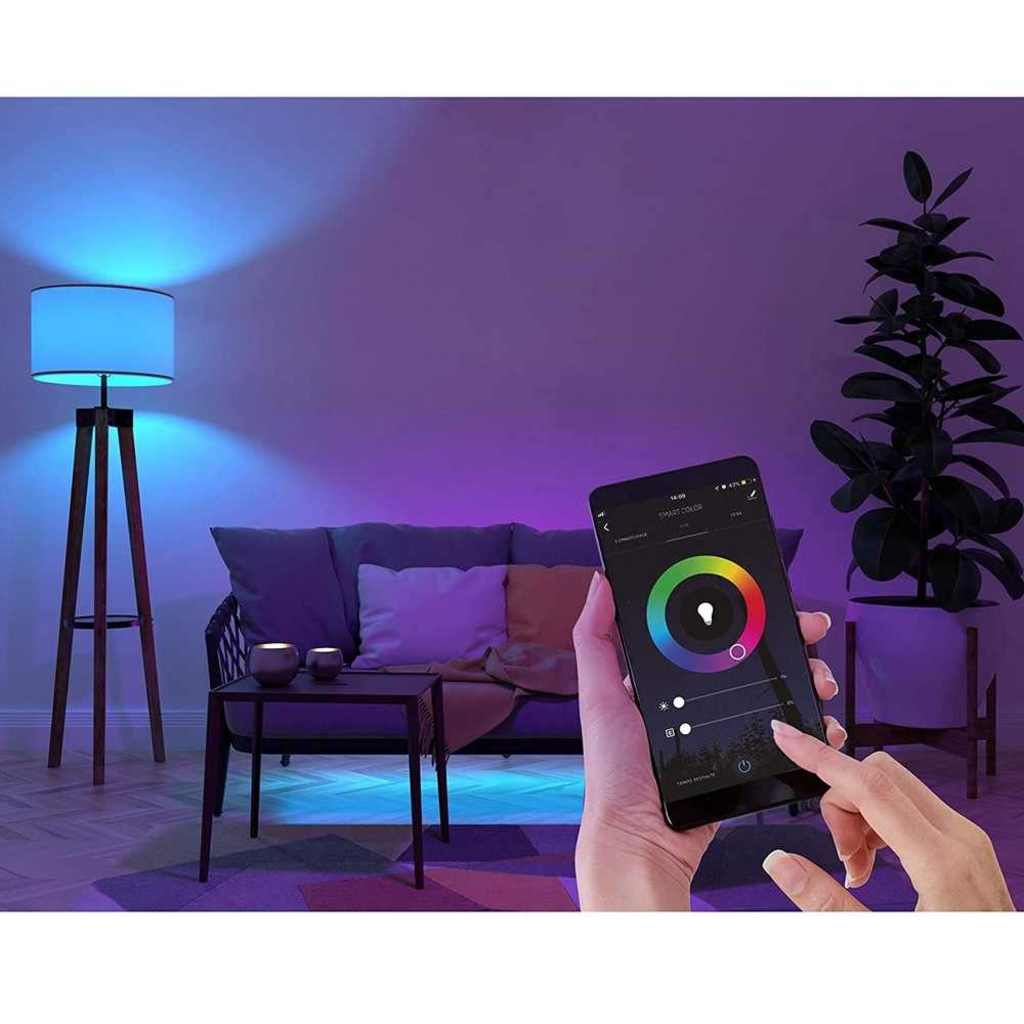 Lâmpada Led Bulbo Smart RGB Wi-Fi 10 W Bivolt Elgin - 48BLEDWIFI00 - Compatível com Alexa e Google Assistente