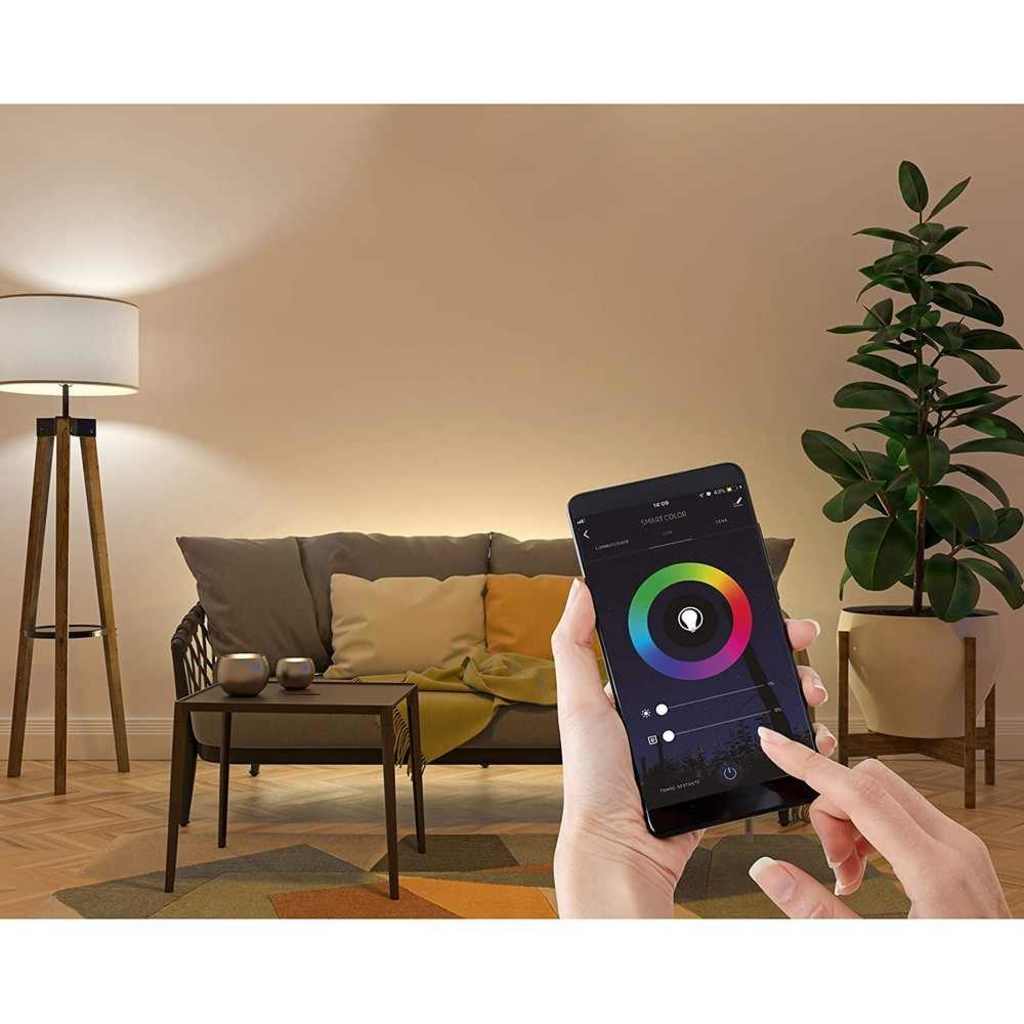 Lâmpada Led Bulbo Smart RGB Wi-Fi 10 W Bivolt Elgin - 48BLEDWIFI00 - Compatível com Alexa e Google Assistente