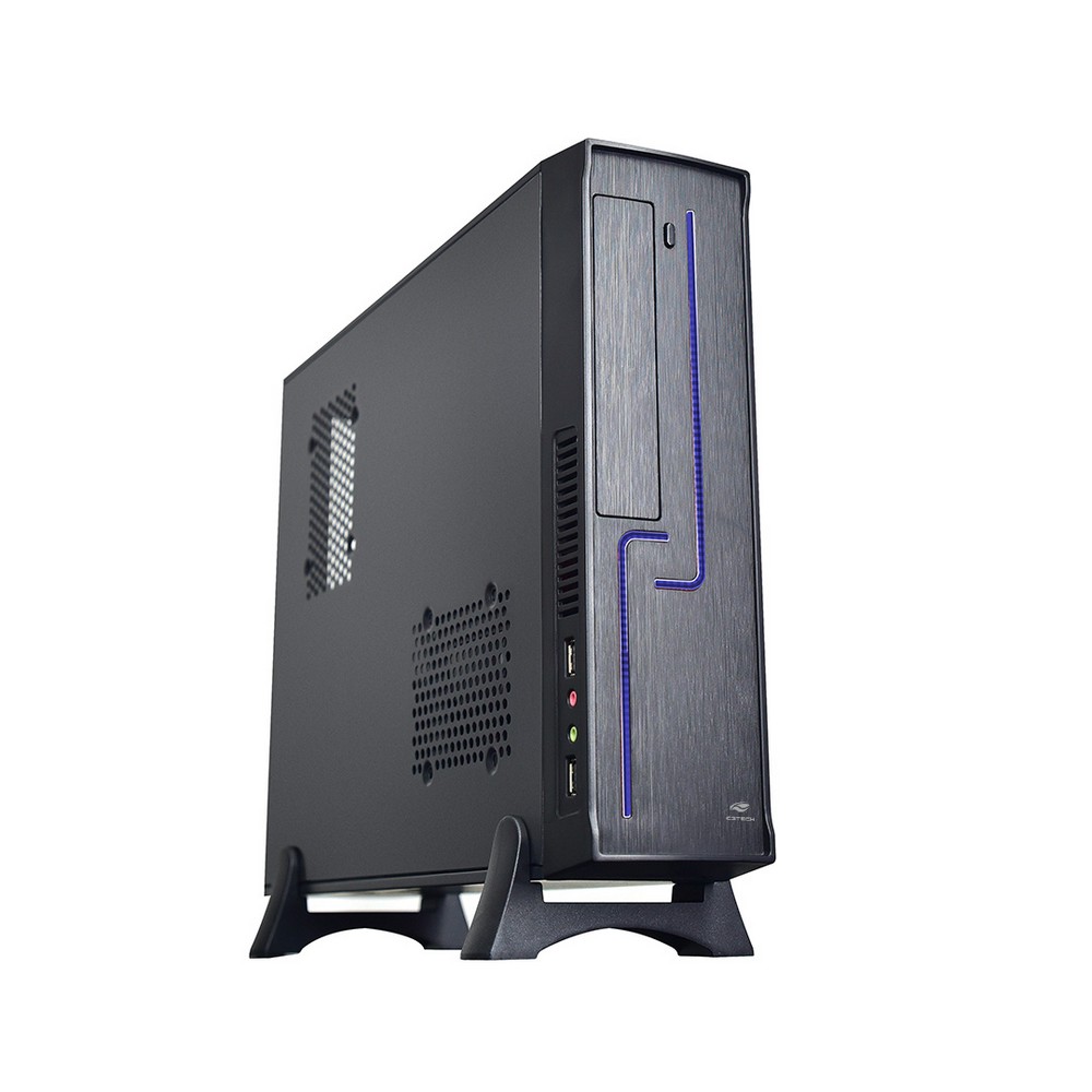 Gabinete C3Tech DT120BK Slim 1 Baia Preto Fonte SFX 200W