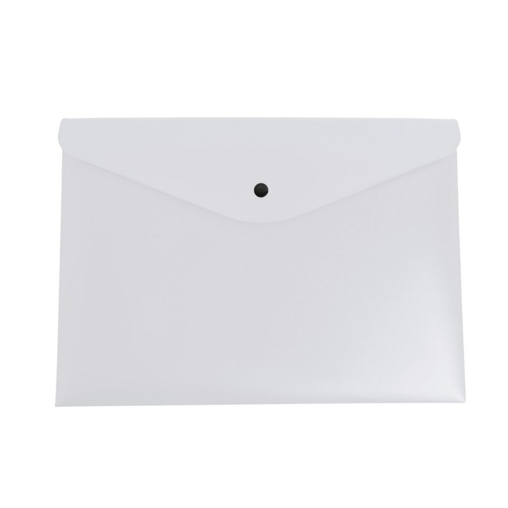 Pasta Envelope Plástico 330 x 240mm A4 Fecho Botão Cristal Dello 0013H0030 Unitário