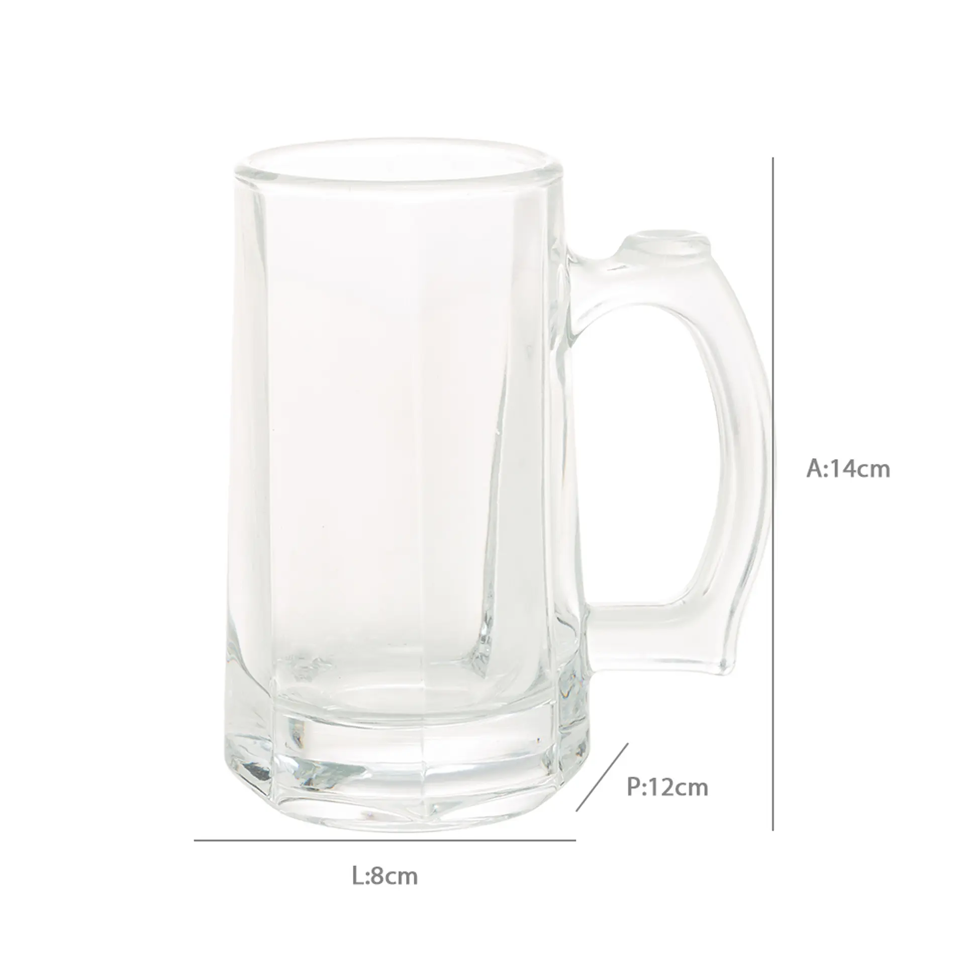 Caneca de Chopp em Vidro Zero Graus 365mL 7219 Lyor