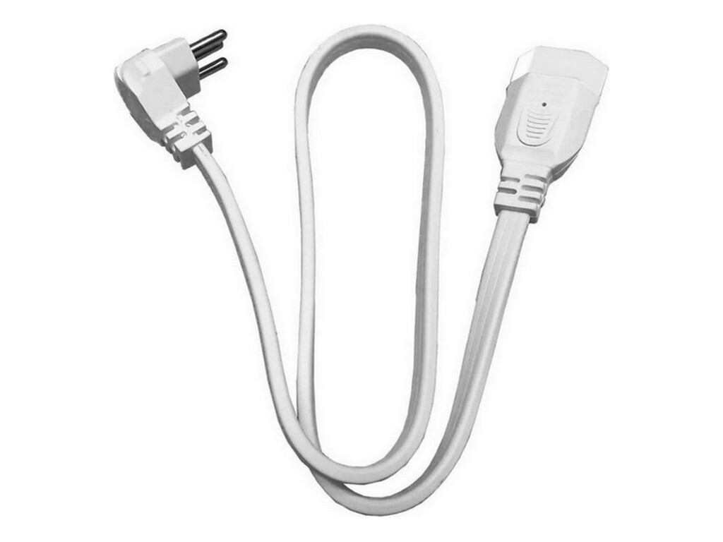 Cabo de Extensão 1 Tomada Legrand Daneva 20A 0,8 Metros Tripolar Branco - DN1701 - Indicado para Micro-Ondas, Lava Louça, Bebedouro, Forno Elétrico