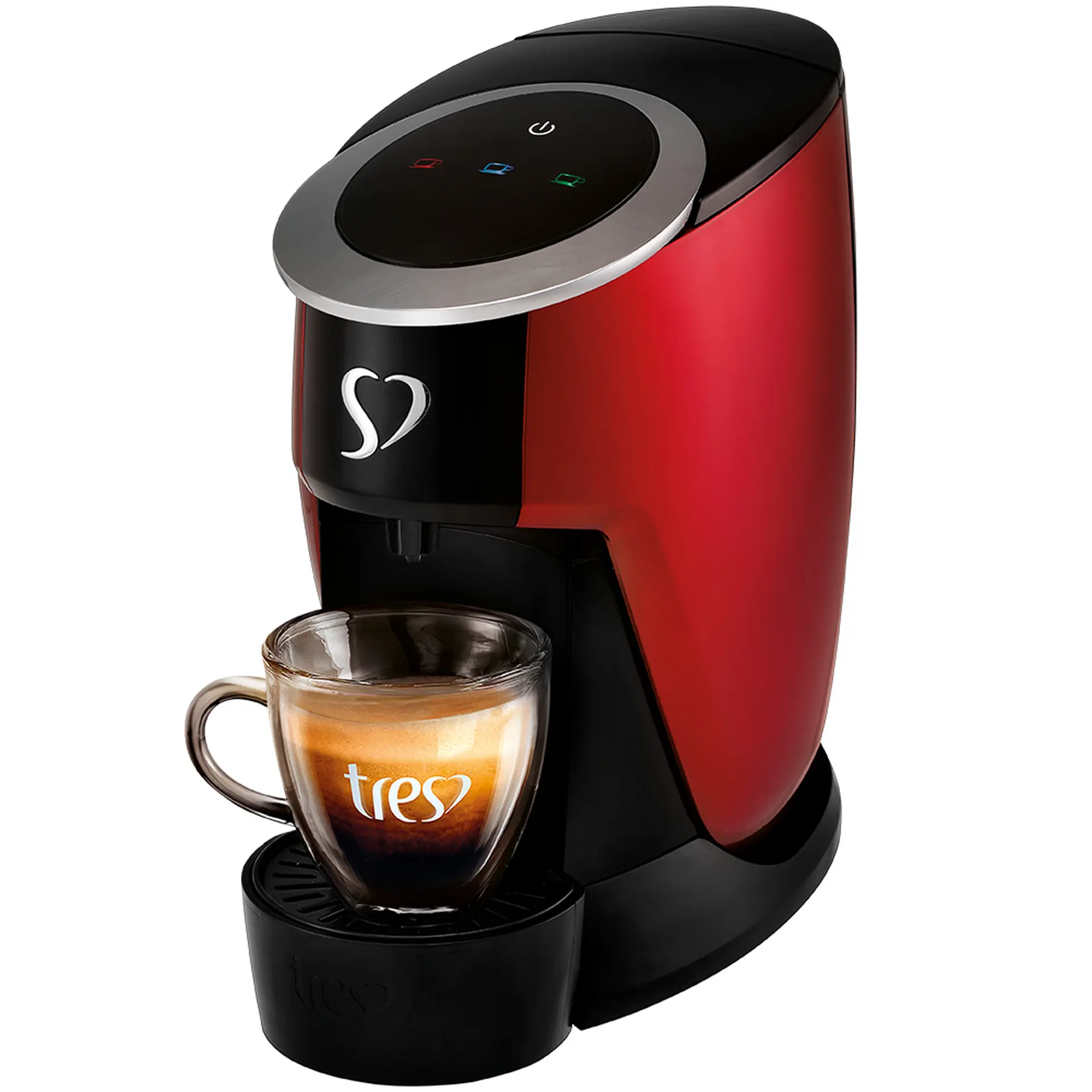 Kit Cafeteira Espresso Touch e Cápsula de Café Tradicional Três Corações - Vermelho - 220 Volts